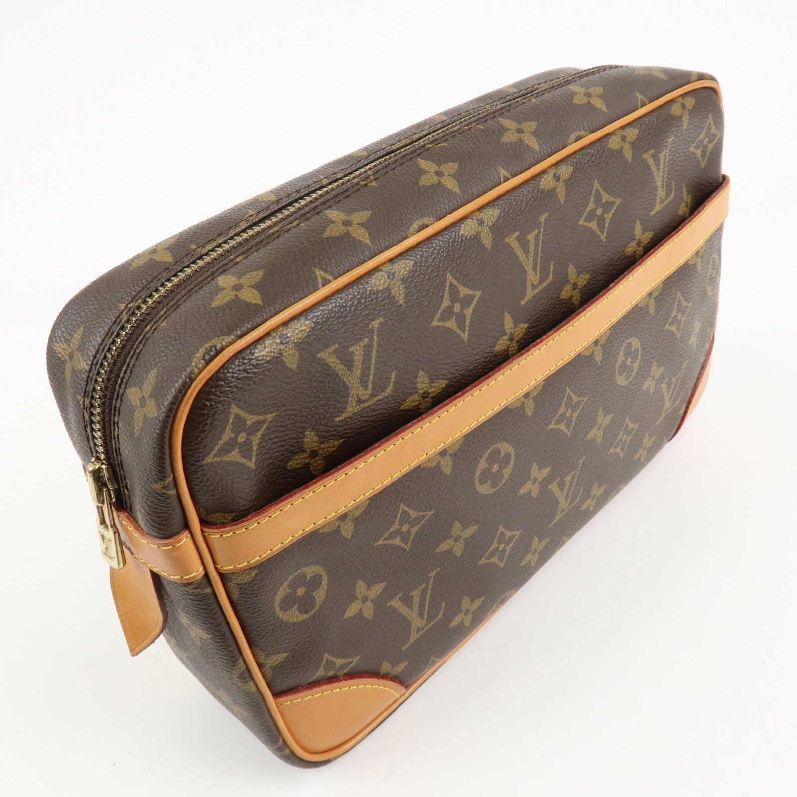 Louis Vuitton Monogram Compiegne 28 Pouch Clutch Bag M51845 Used