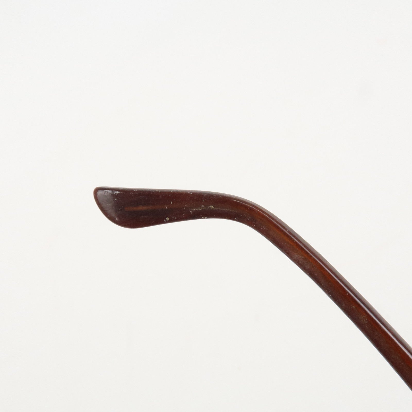 GUCCI Interlocking G Metal Plastic Glasses 56□15 Brown Silver Used