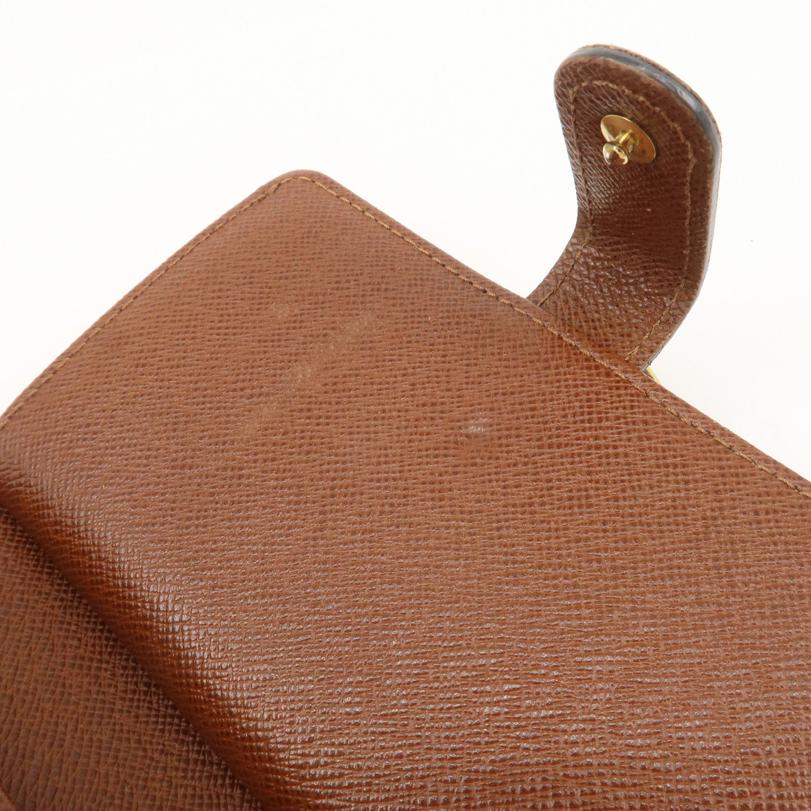 Louis Vuitton Monogram Porte Monnaie Viennois Wallet Brown M61663 Used