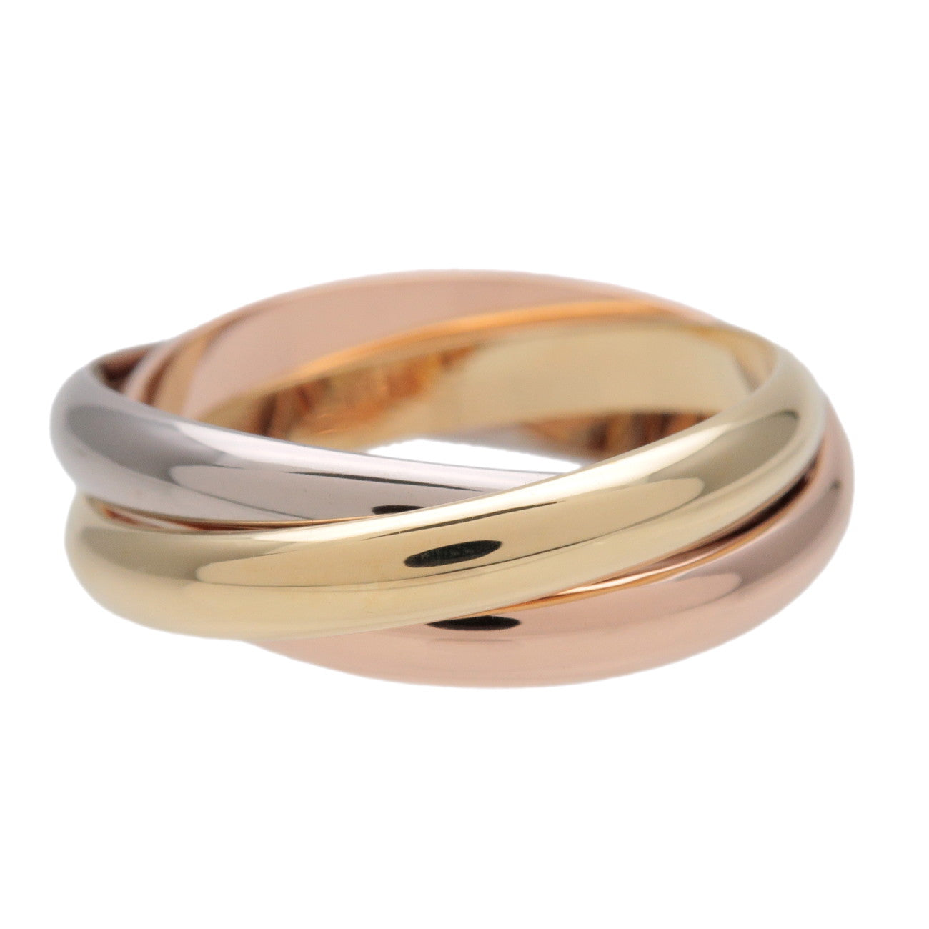Cartier Trinity Ring MM K18 750YG/WG/PG #63 US10-10.5 EU63 HK23