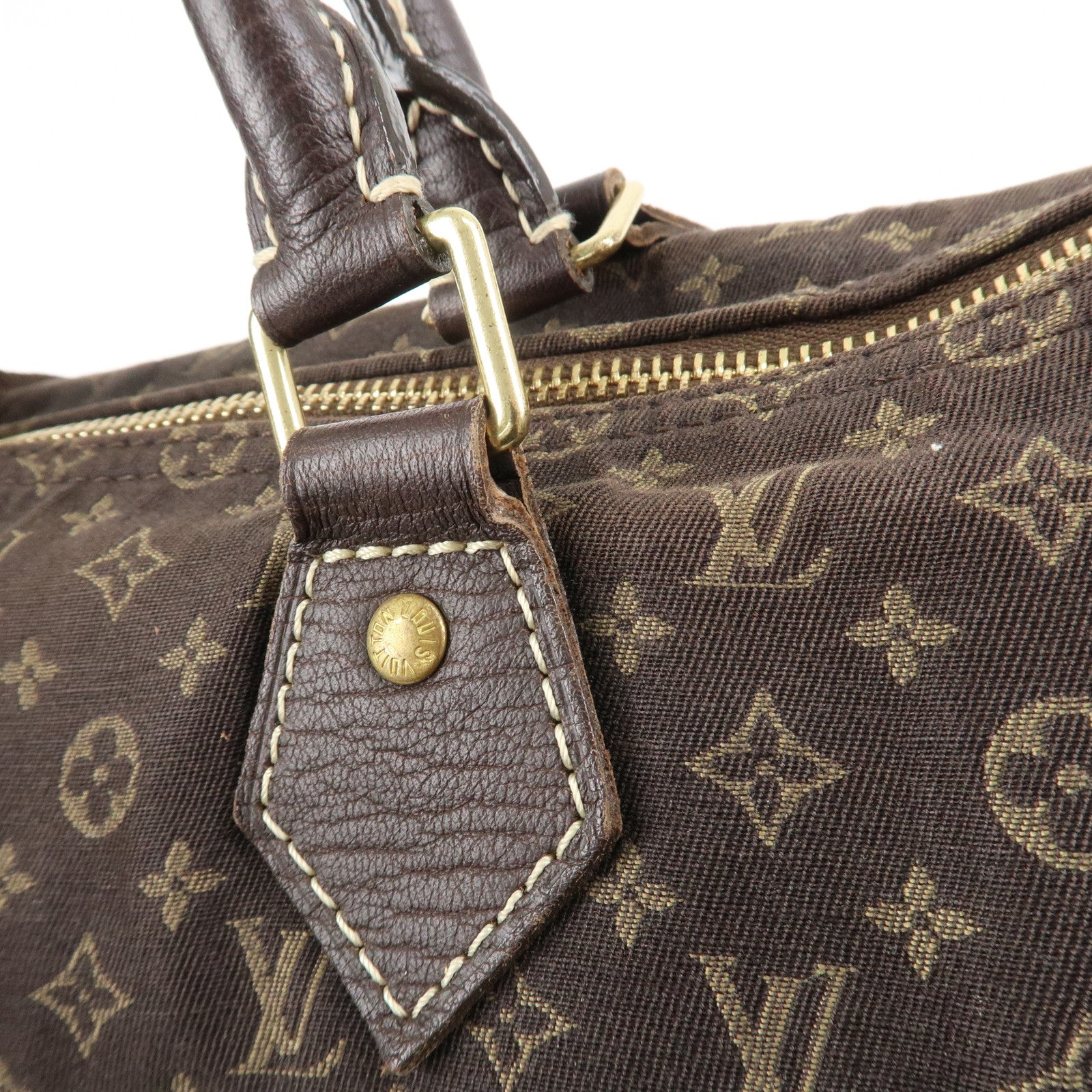 Louis Vuitton Monogram Mini Lin Speedy 30 Boston Bag Ebene M95224 Used