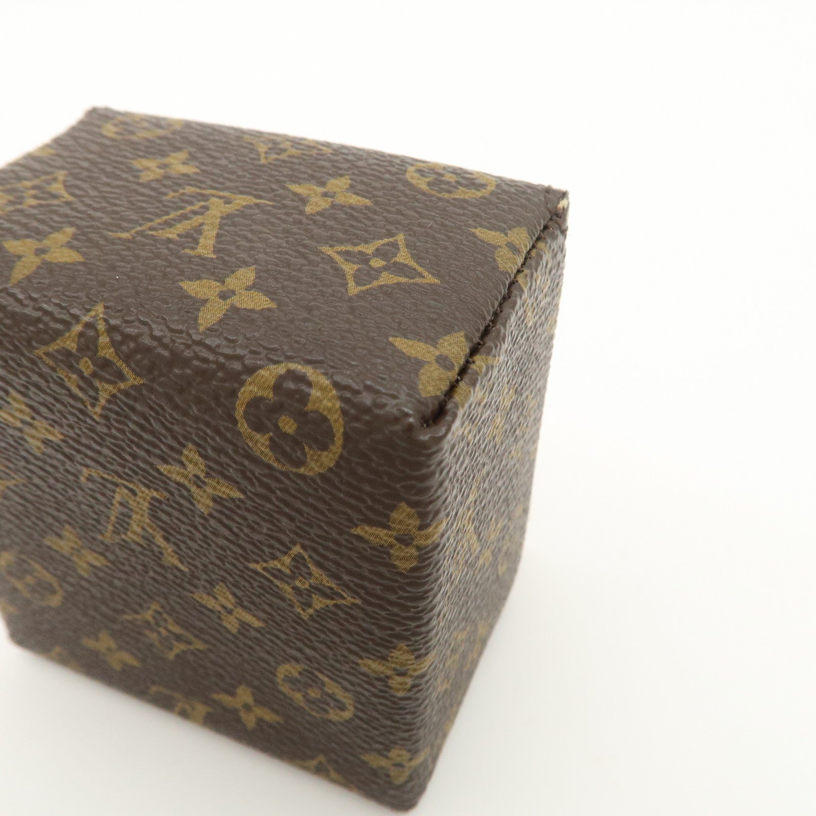 Louis Vuitton Monogram Canvas Jewelry Case Jewelry Box Brown