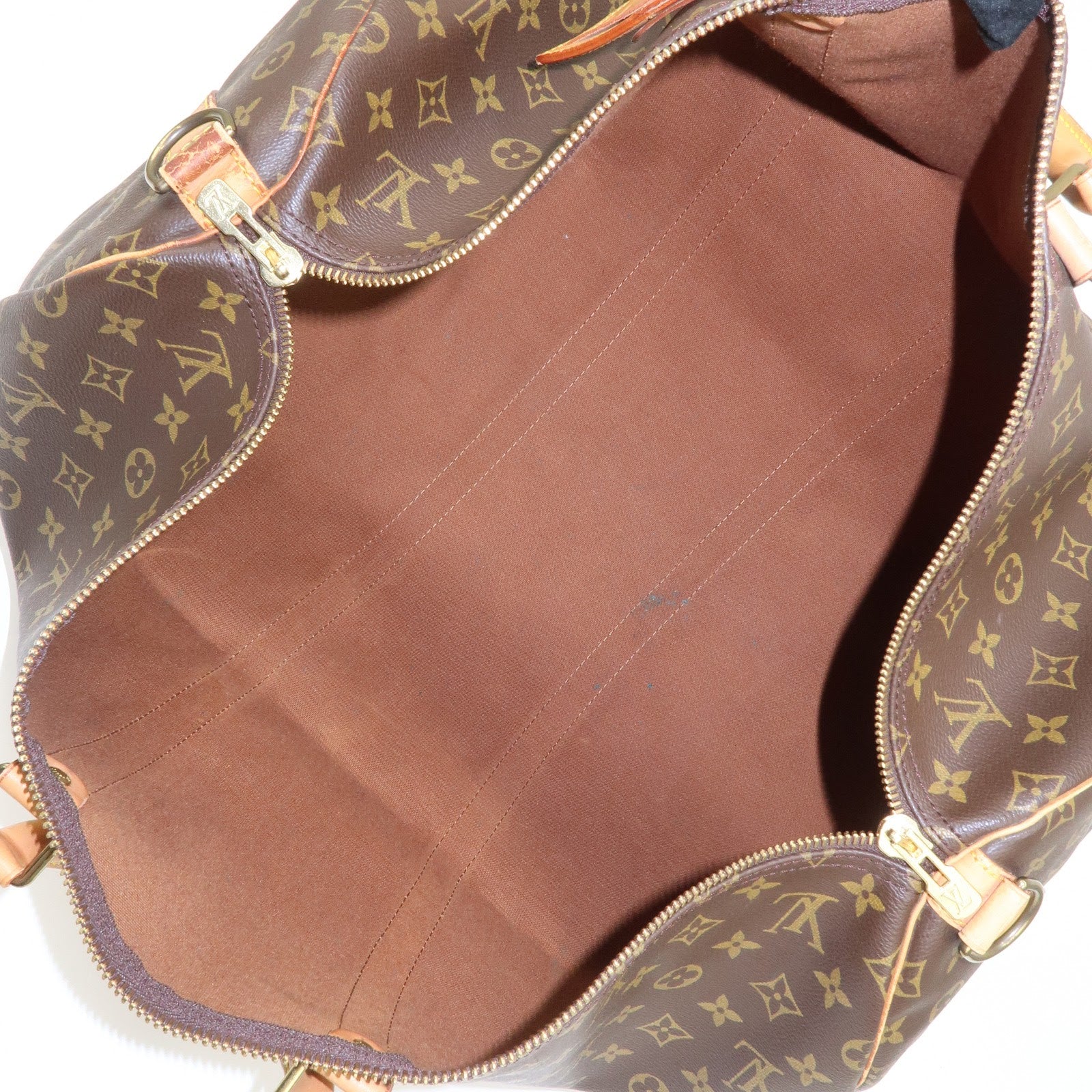 Louis Vuitton Keep All Bandouliere 55 Boston Bag Brown M56714
