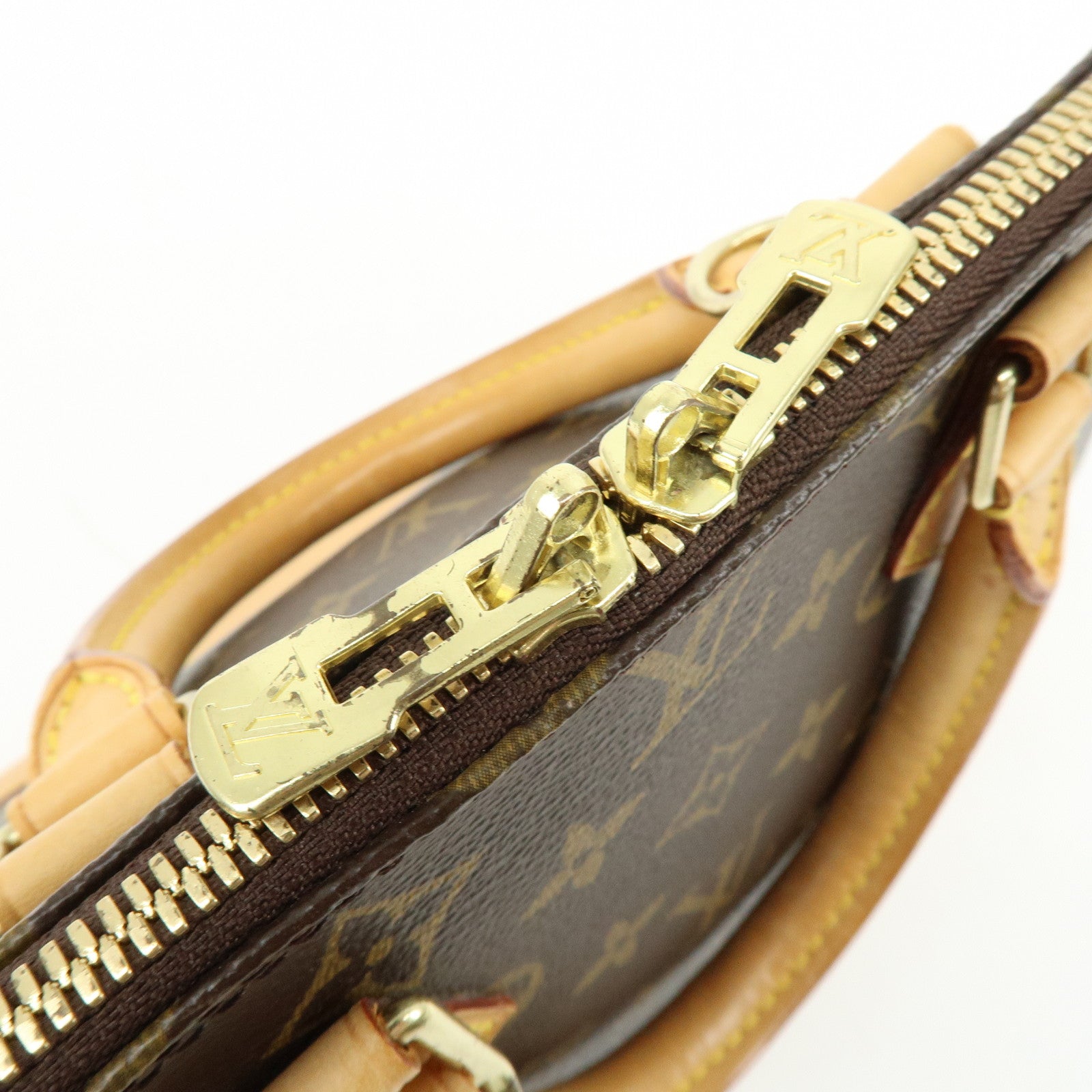 Louis Vuitton Monogram Canvas Alma Hand Bag Brown M51130