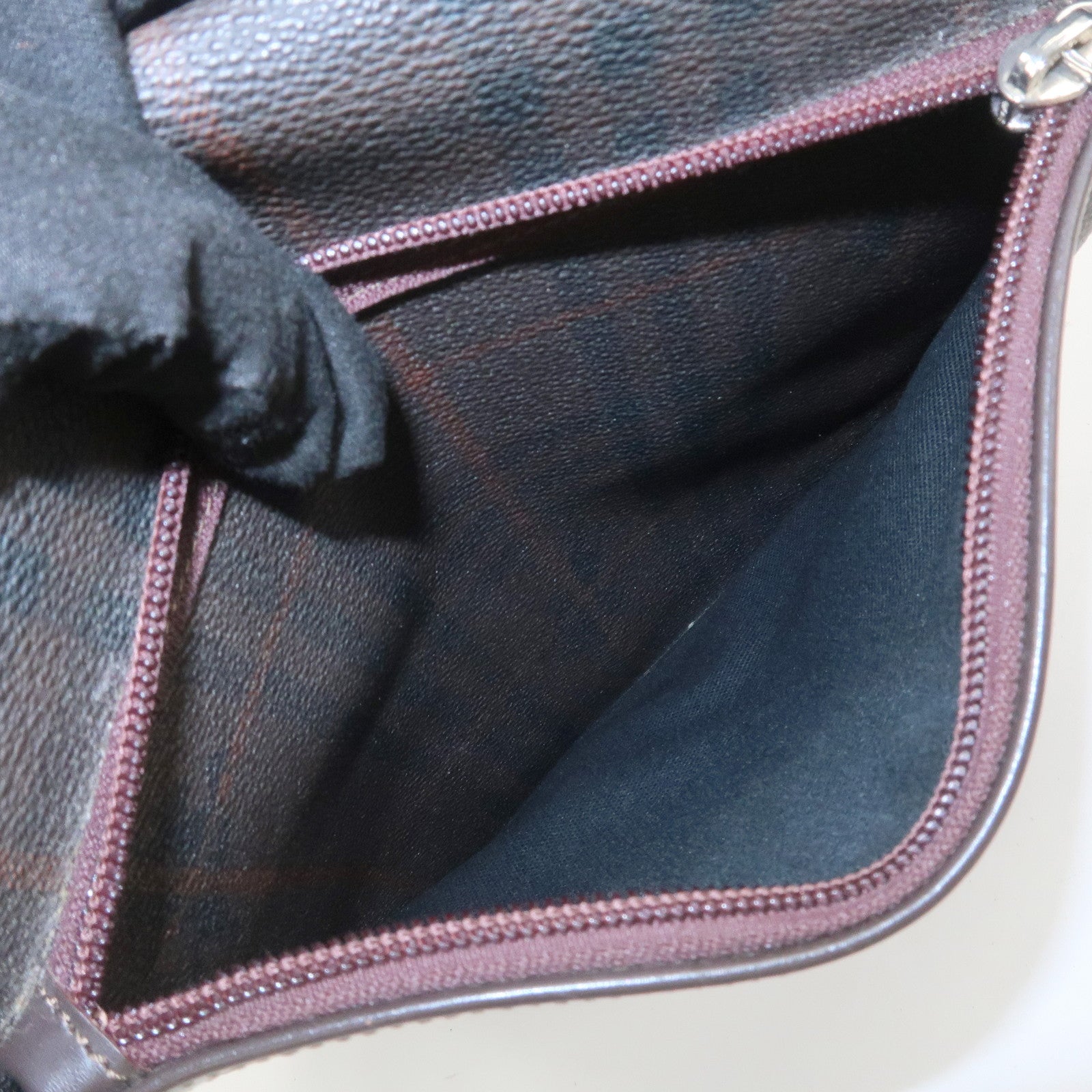 BURBERRY PVC Canvas Leather Shoulder Bag Crossbody Bag Brown