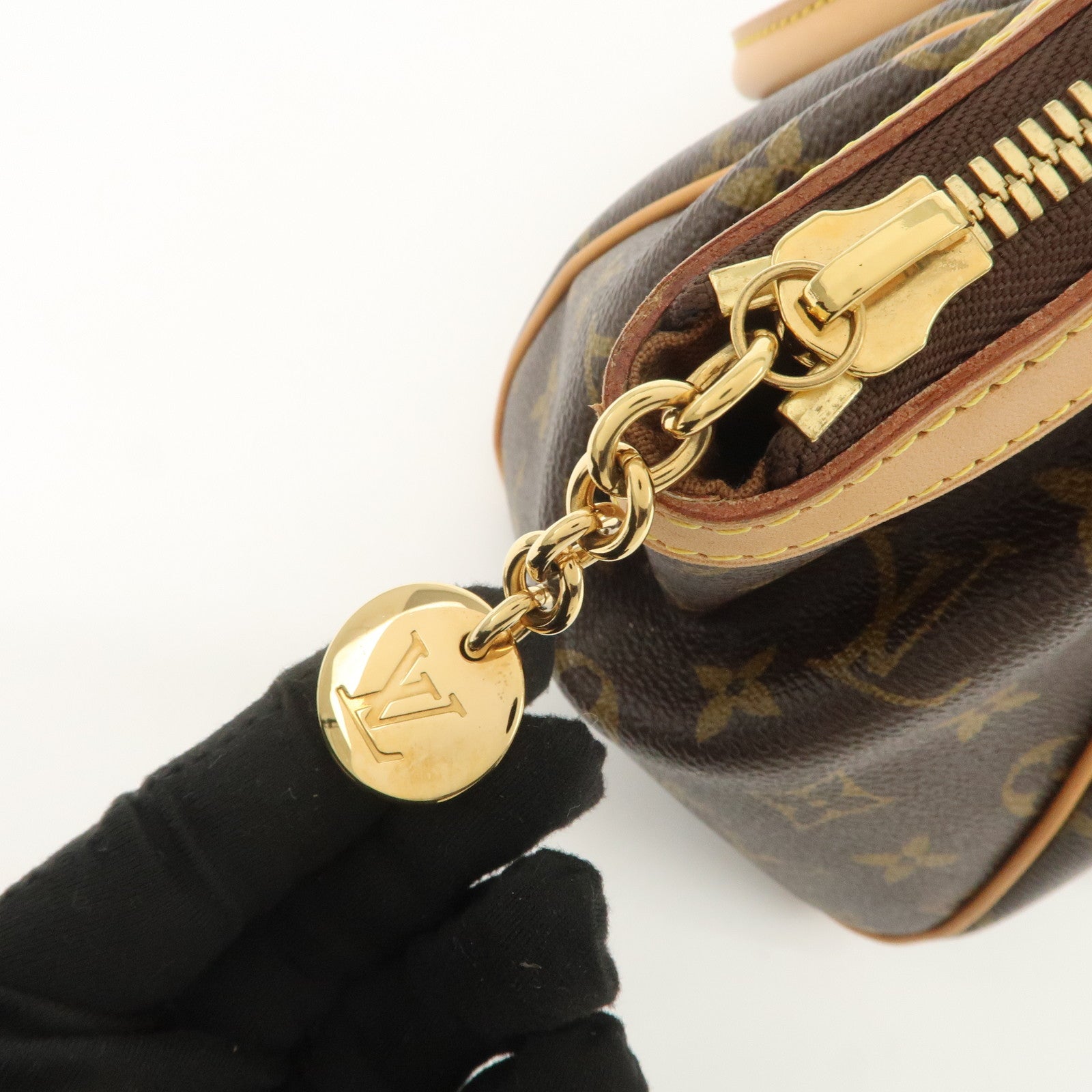 Louis Vuitton Monogram Tivoli PM Hand Bag Shoulder Bag Brown M40143