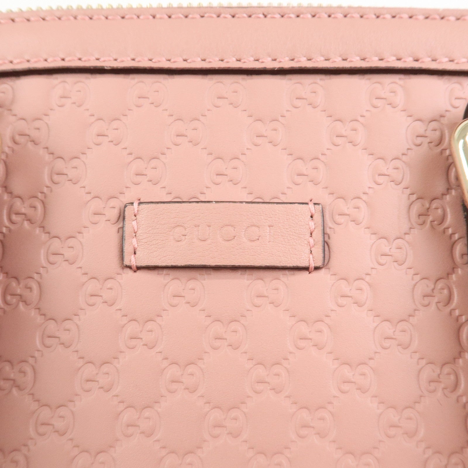 GUCCI Micro Guccissima Leather 2Way Hand Shoulder Bag Pink 449654