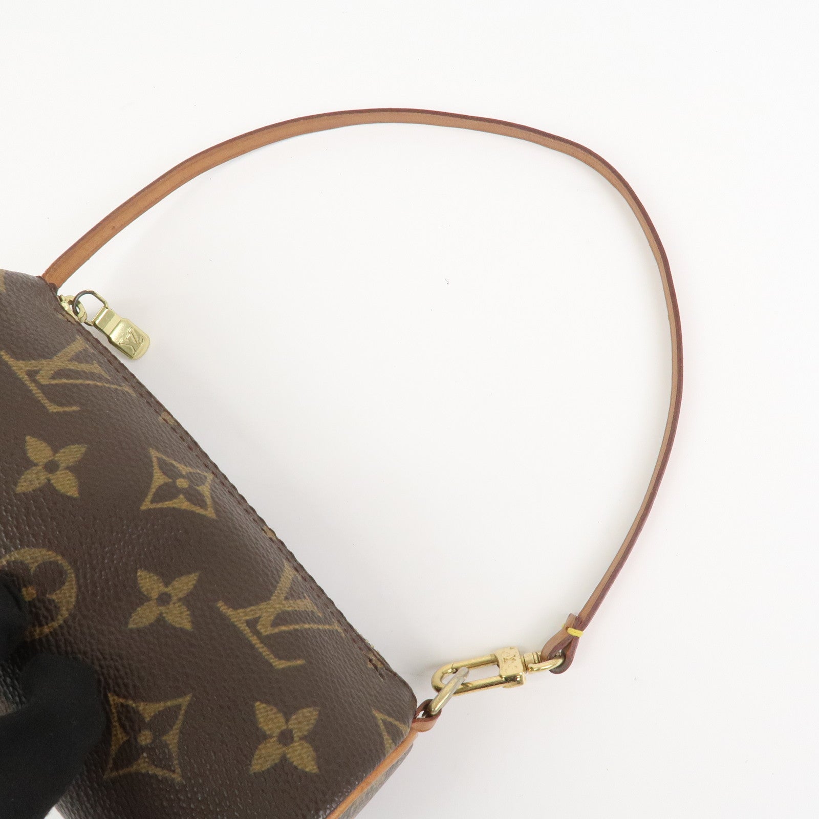 Louis Vuitton Monogram Set of 2 Mini Pouch for Papillon Bag Brown