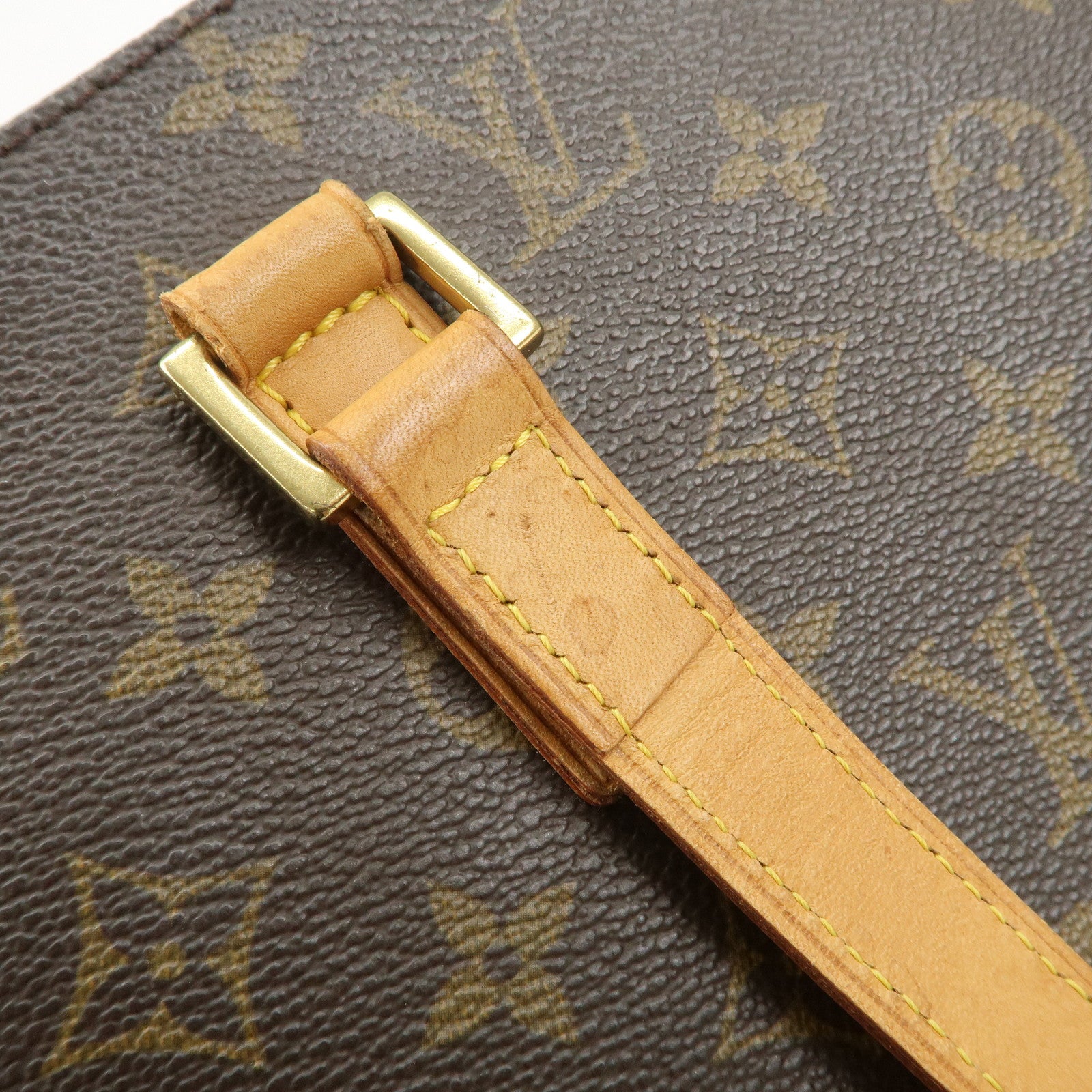 Louis Vuitton Monogram Luco Tote Bag Hand Bag Brown M51155 Used