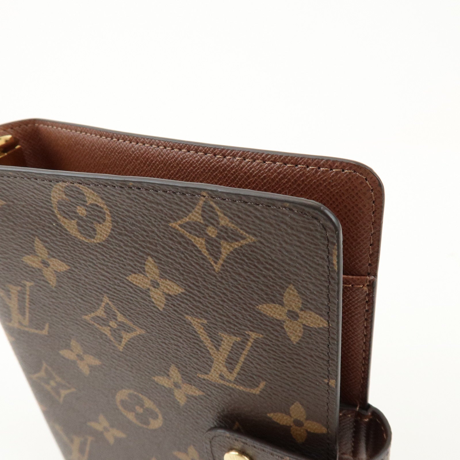 Louis Vuitton Monogram Agenda MM Planner Cover Brown R20004