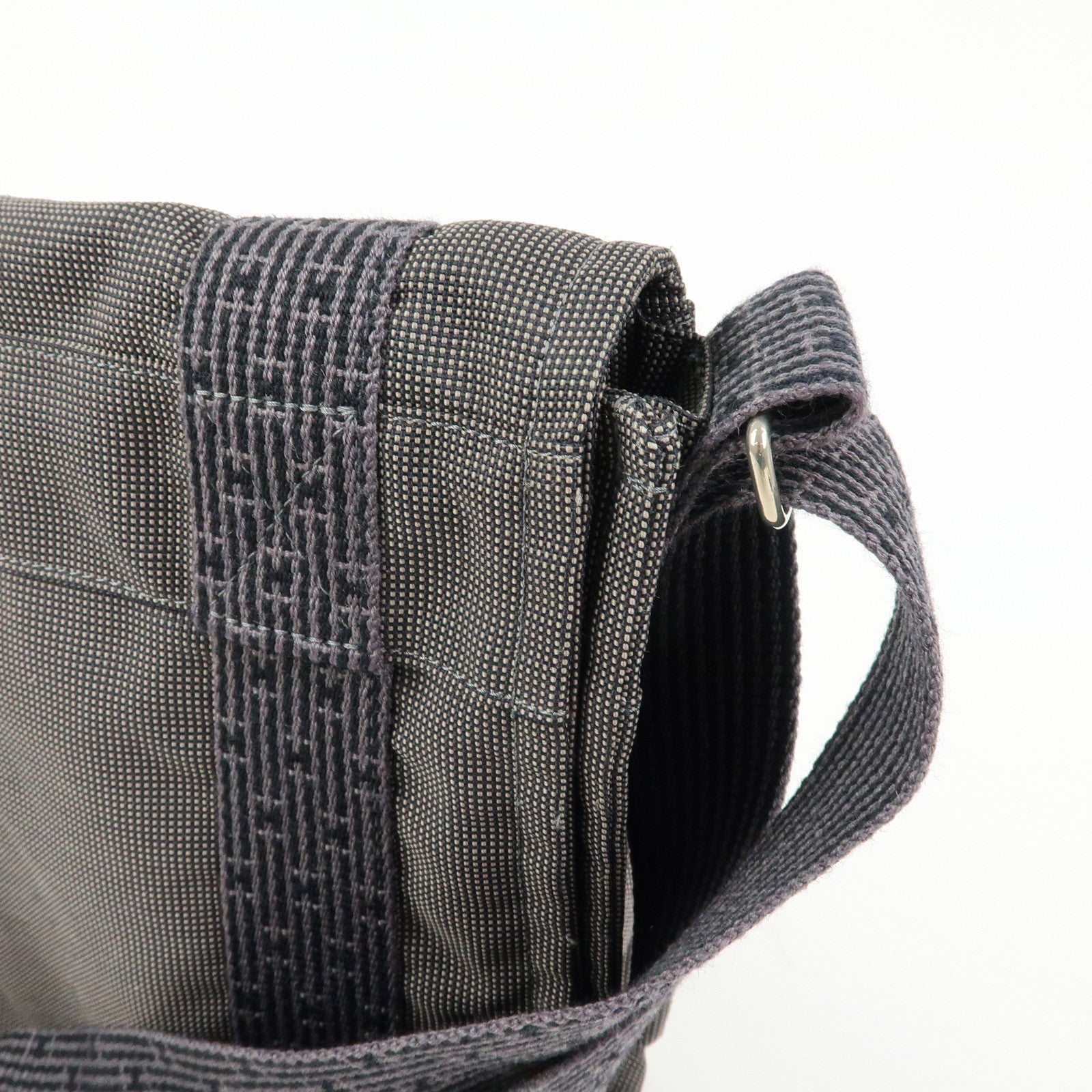 HERMES Herline Canvas Bassac PM Fourre Tout Shoulder Bag Black