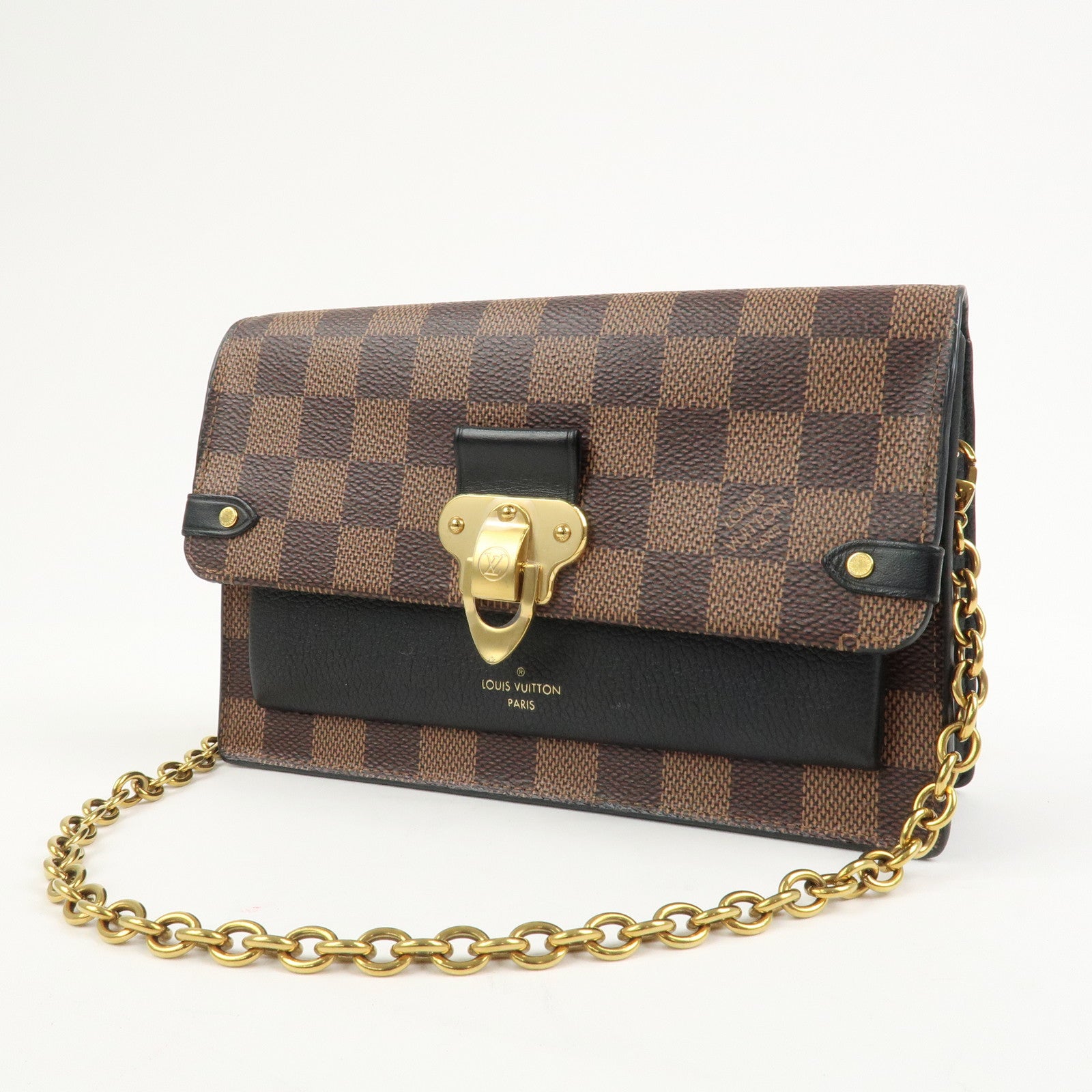 Louis Vuitton Damier Portefeuille Vavin Chain Shoulder Bag N60221