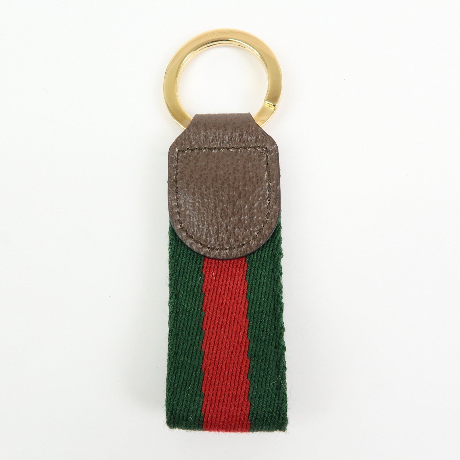 GUCCI GUCCI Ophidia Sherry Leather Bag Charm Key Holder 523161