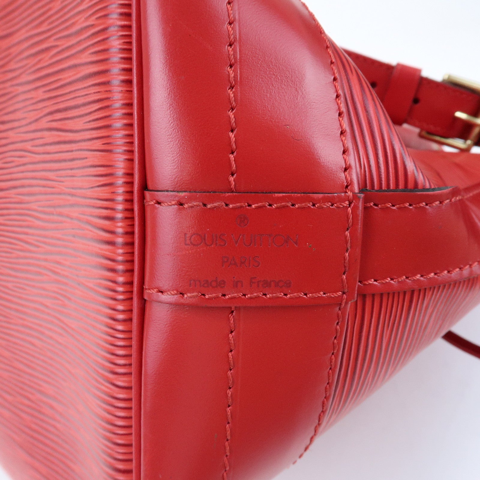 Louis Vuitton Epi Leather Noe Shoulder Bag Castilian Red M59007