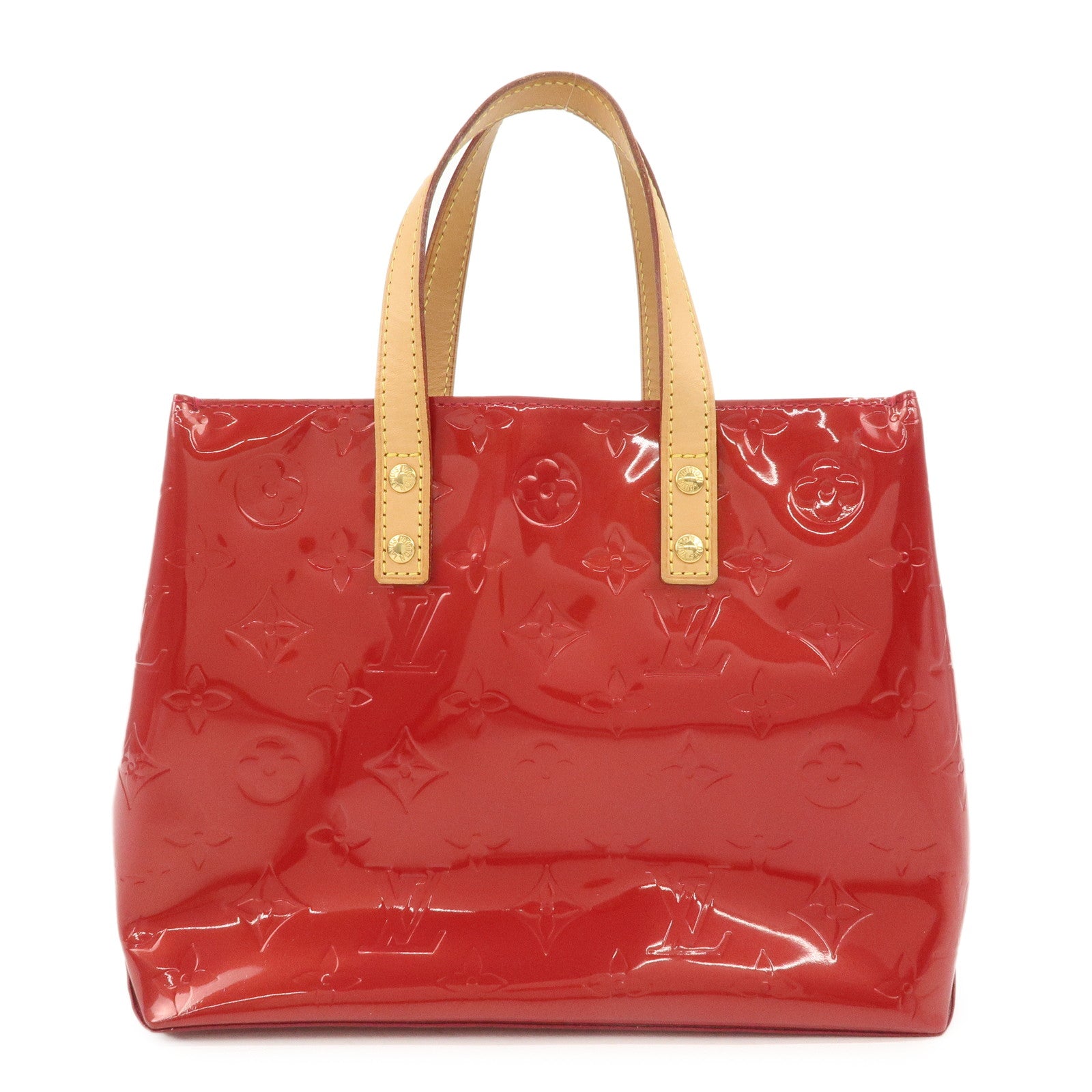 Louis Vuitton Vernis Lead PM Hand Bag Pomme d'Amour M91990
