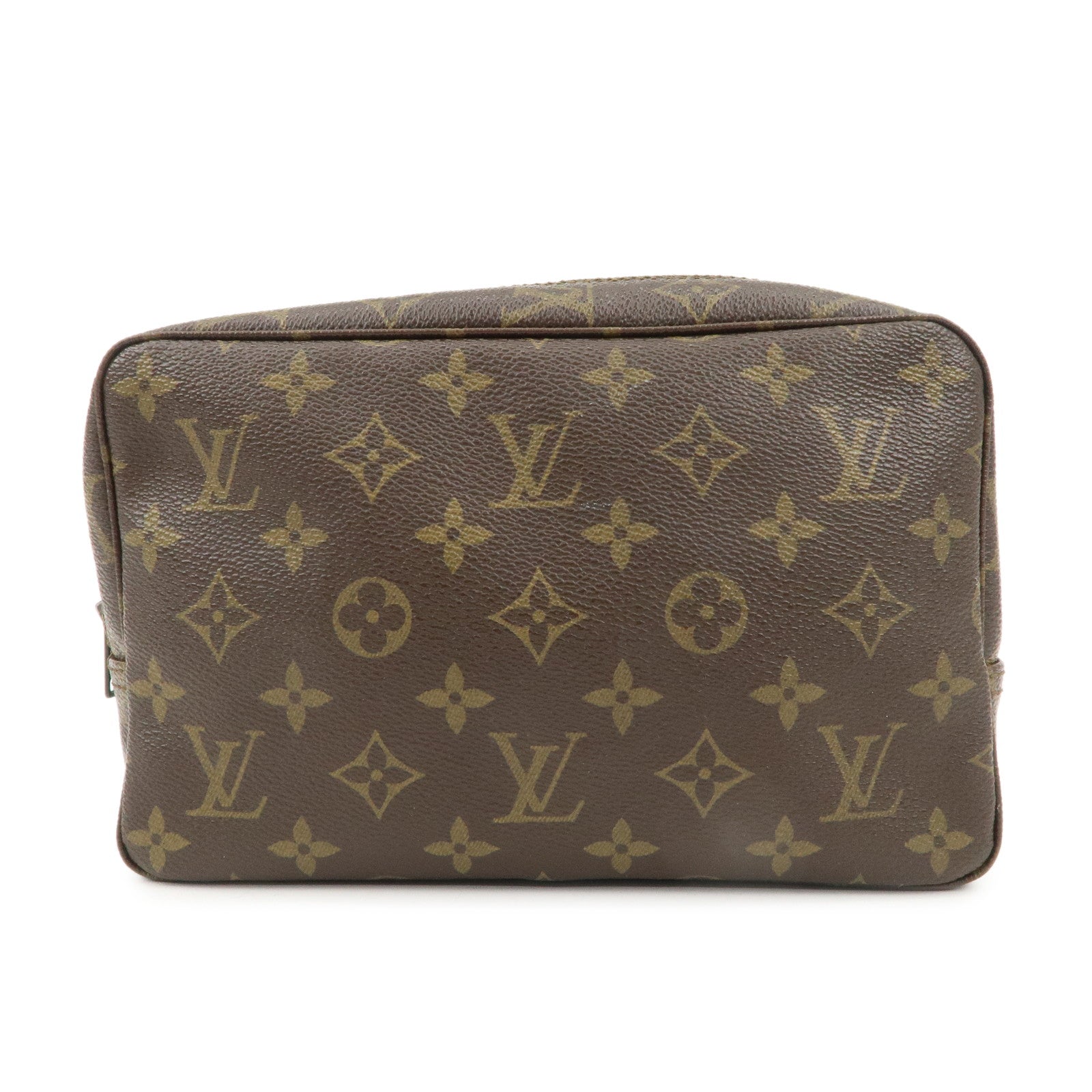 Louis Vuitton Monogram Trousse Toilette 23 Pouch Brown M47524 Used