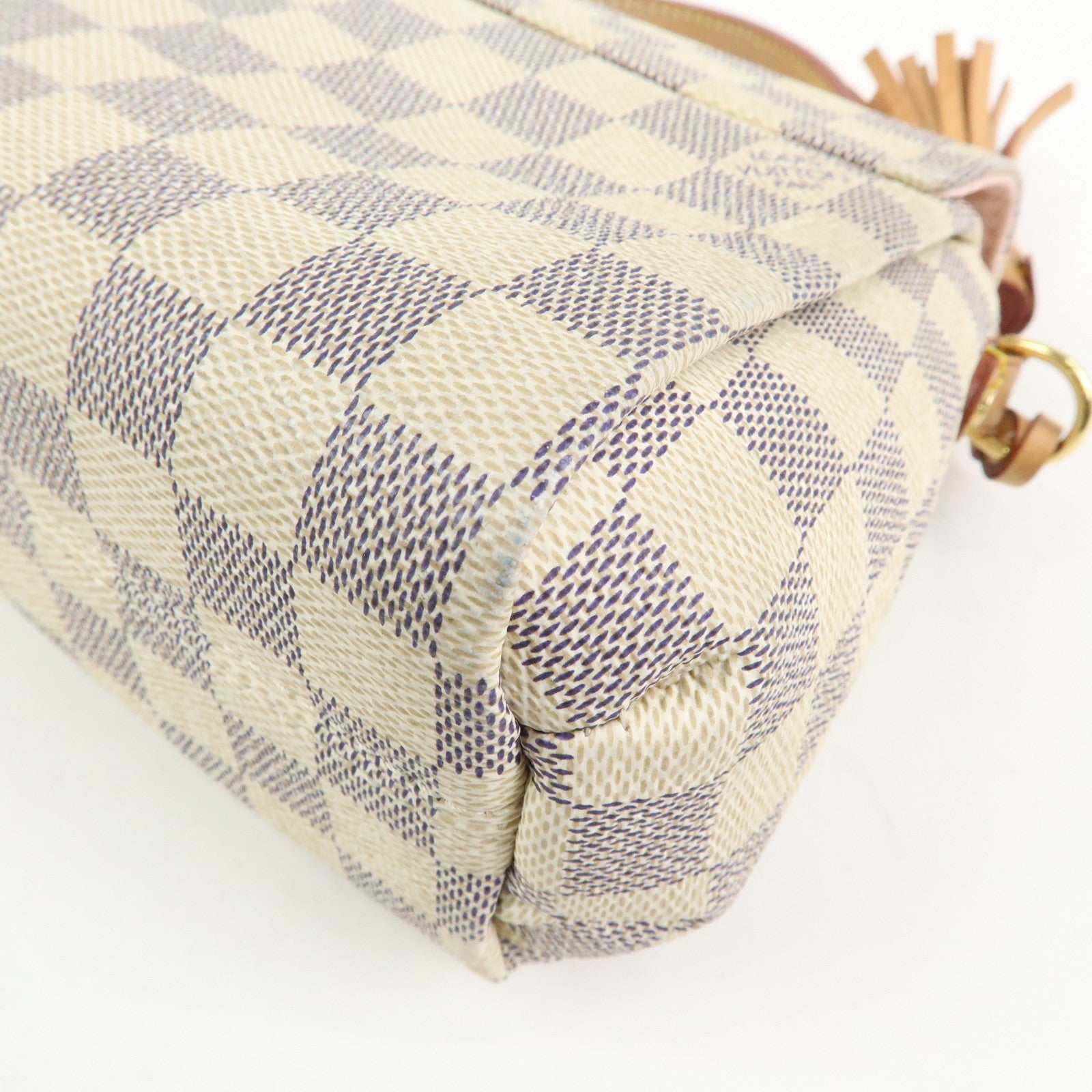 Louis Vuitton Damier Azur Croisette Canvas Leather 2Way Bag N41581