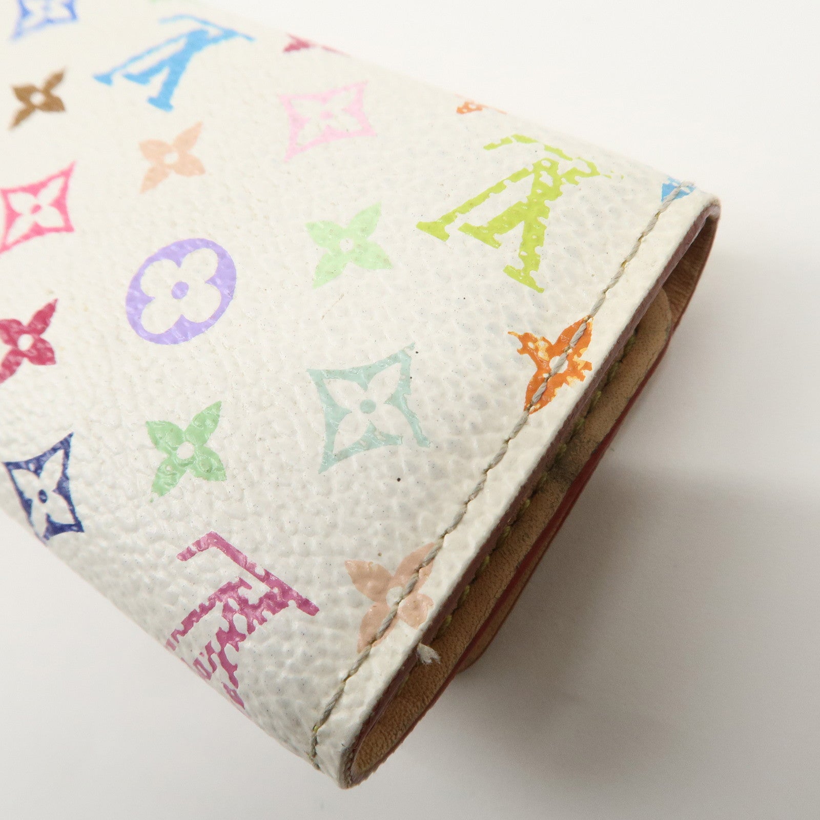 Louis Vuitton Monogram Multicolor Multiclés 4 Key Case Blanc M60043 Used