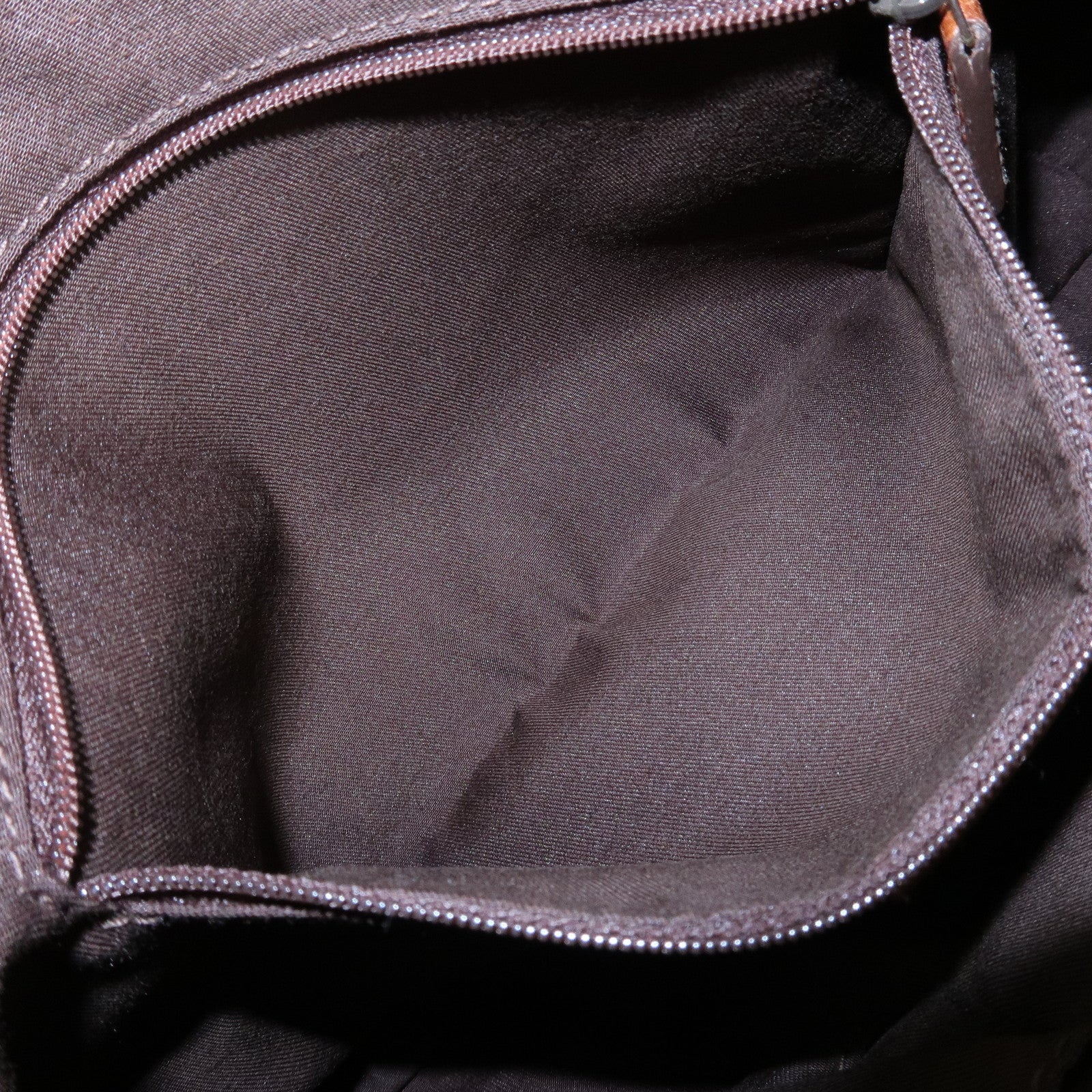 GUCCI Interlocking G Abbey GG Denim Shoulder Bag Brown Denim 130738