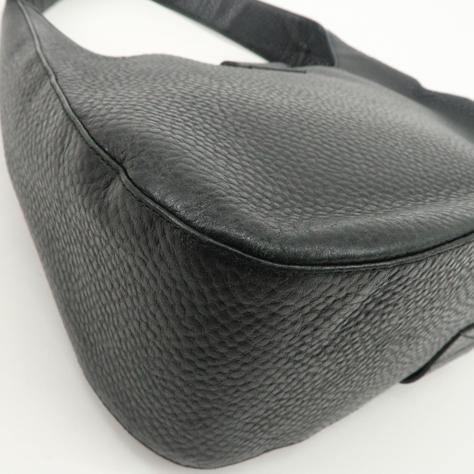 Ferragamo Gancini Shoulder Bag Hand Bag Black