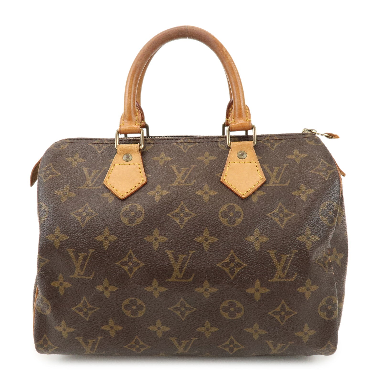 Louis Vuitton Monogram Speedy 25 Boston Bag Hand Bag Brown M41528
