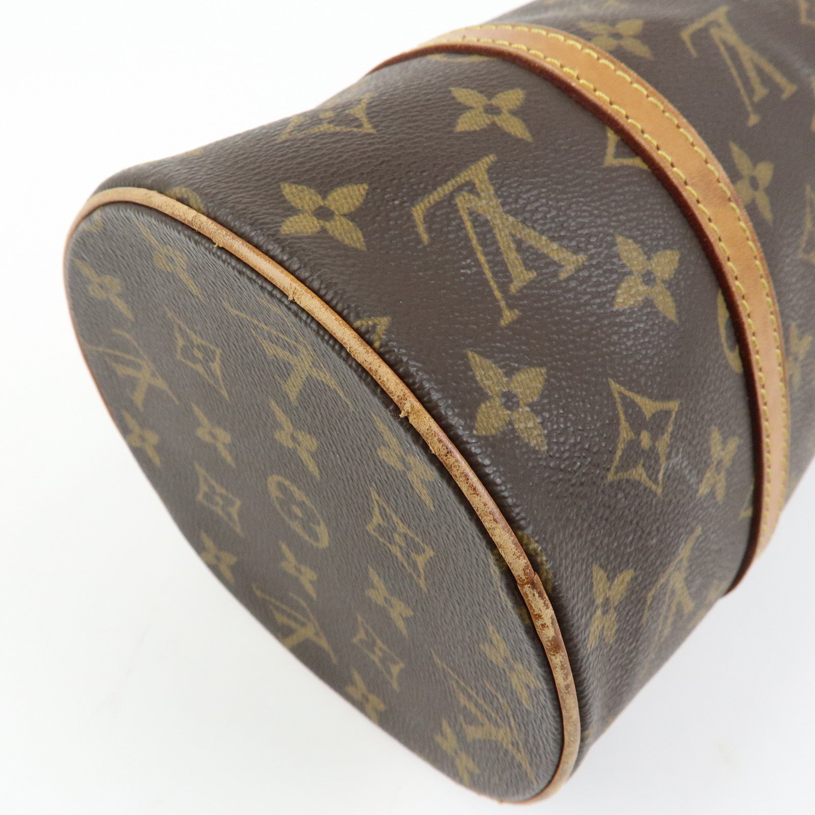Louis Vuitton Monogram Papillon 30 Hand Bag Brown M51385