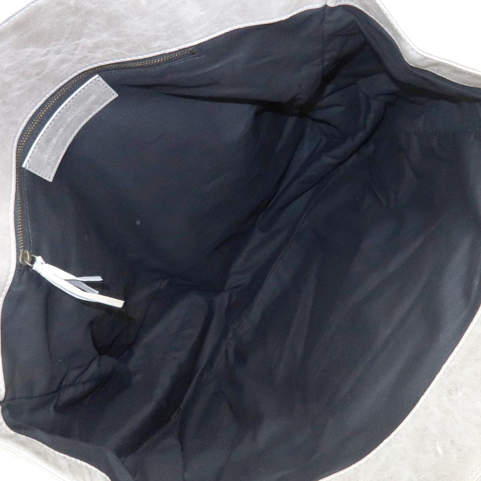 BALENCIAGA The Shopping Leather Tote Bag Shoulder Bag Gray