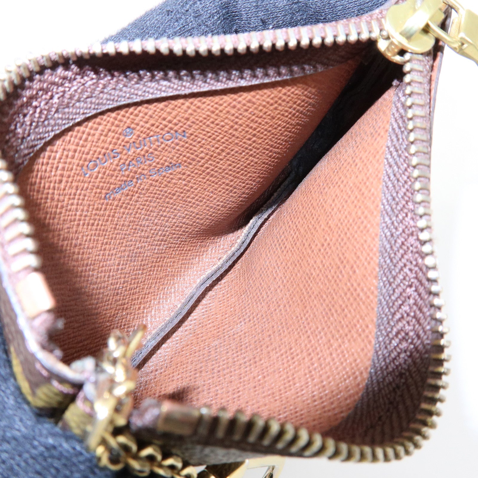 Louis Vuitton Monogram Pochette Cles Coin Case Key Case M62650
