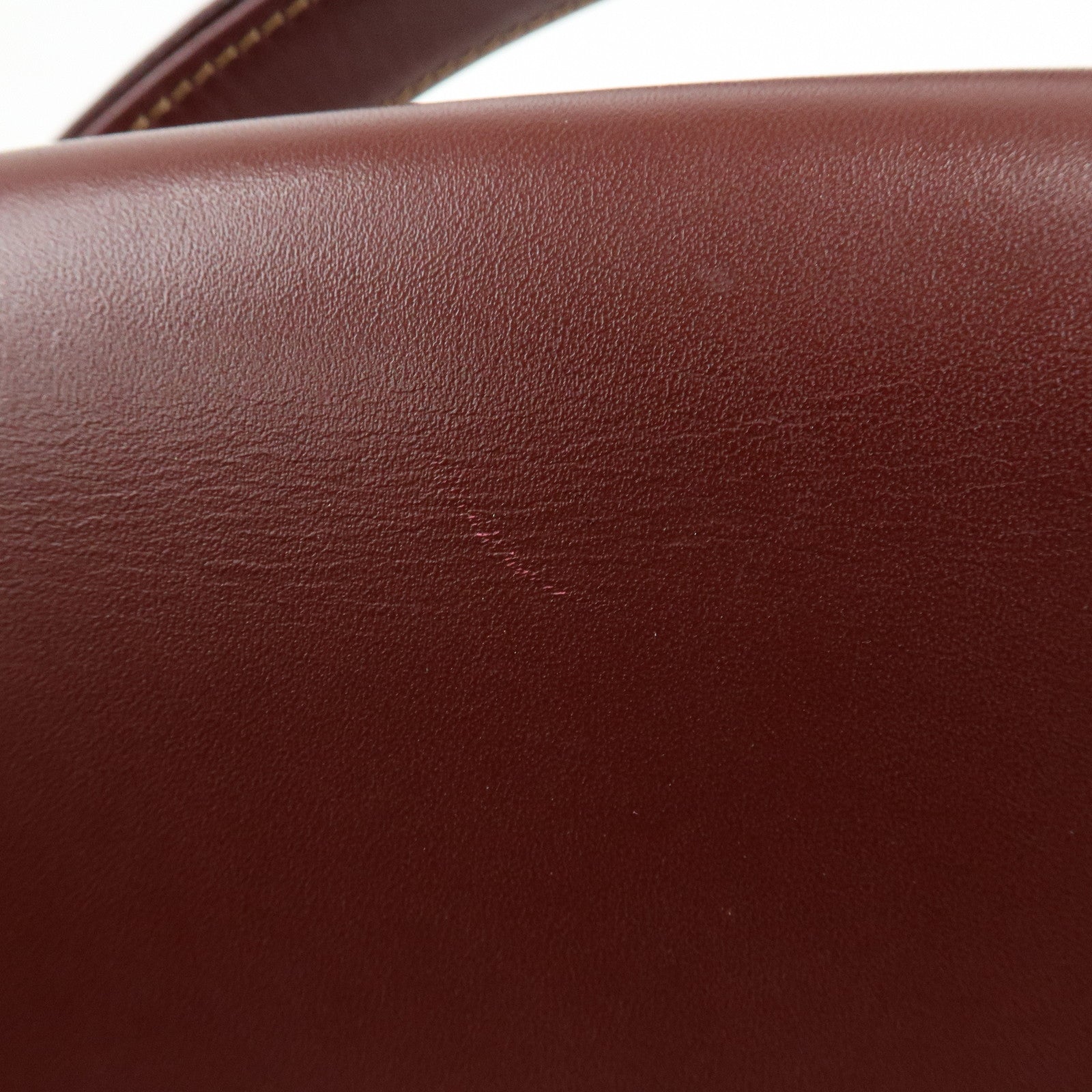 Cartier Must de Cartier Leather Shoulder Bag Crossbody Bag Bordeaux