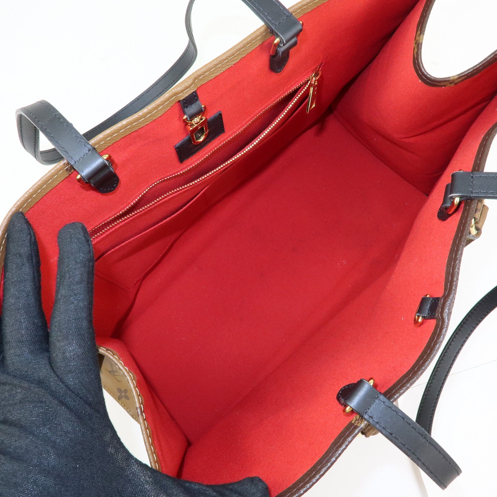 Louis Vuitton Monogram Giant On The Go GM Leather Hand Bag M45320