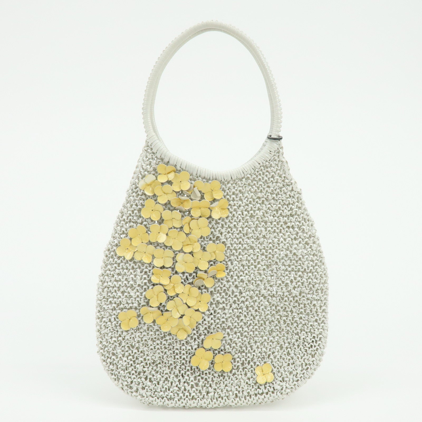 ANTEPRIMA Nylon Leather Set of 2 PVC Wire Bag Mini Tote Bag Ivory