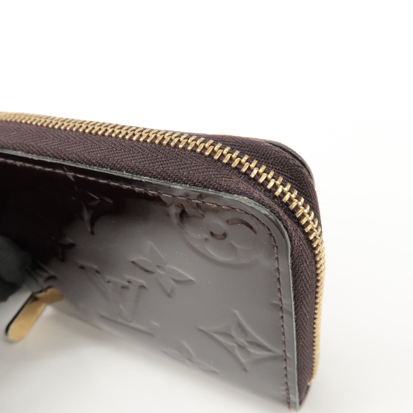 Louis Vuitton Monogram Vernis Zippy Coin Purse Amarante M93607 Used