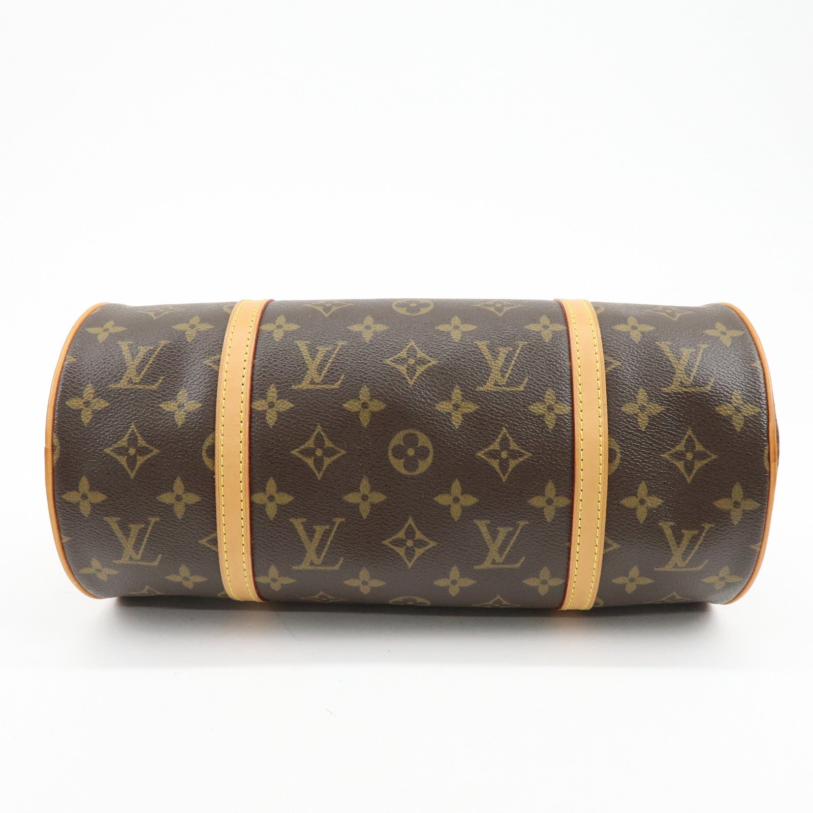 Louis Vuitton Monogram Papillon 30 Hand Bag Brown M51385