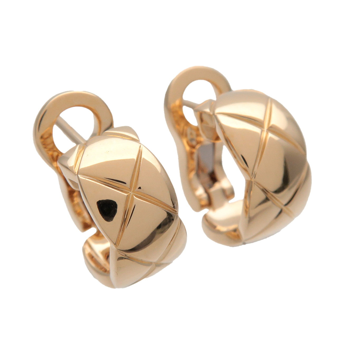 CHANEL COCO Crush Earrings K18 750YG Yellow Gold J11134