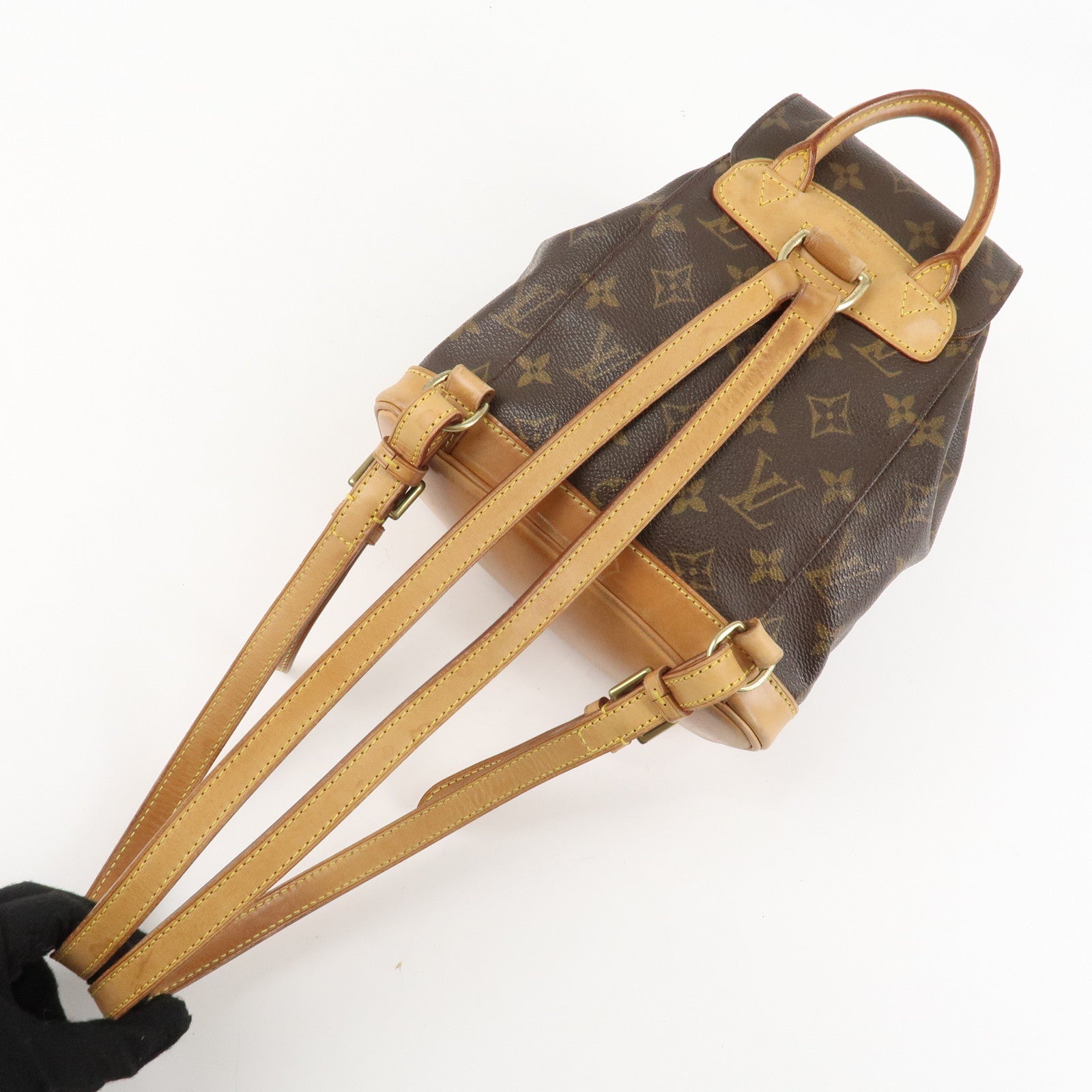 Louis Vuitton Monogram Mini Montsouris Back Pack Brown M51137 Used