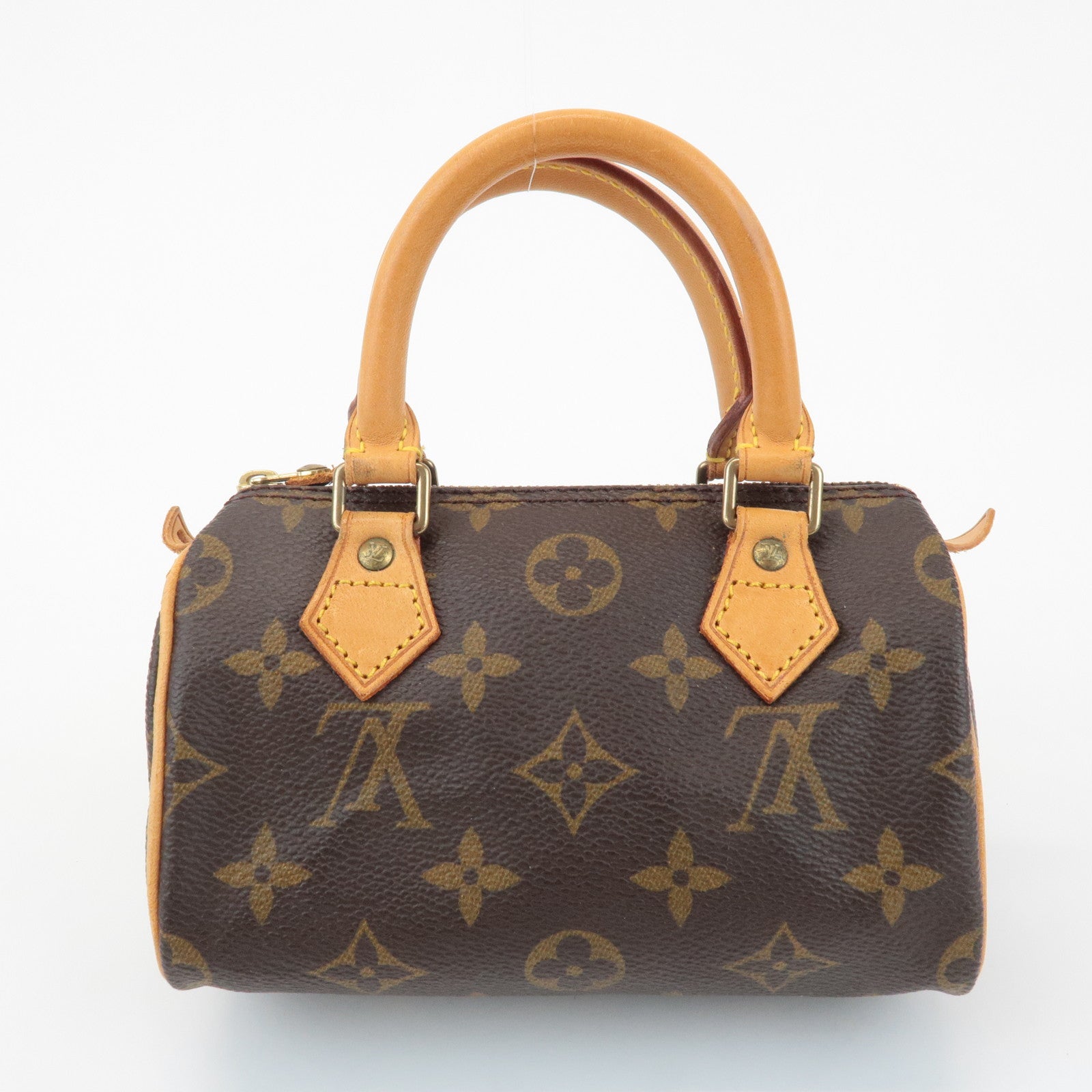 Louis Vuitton Monogram Mini Speedy Hand Bag Brown M41534