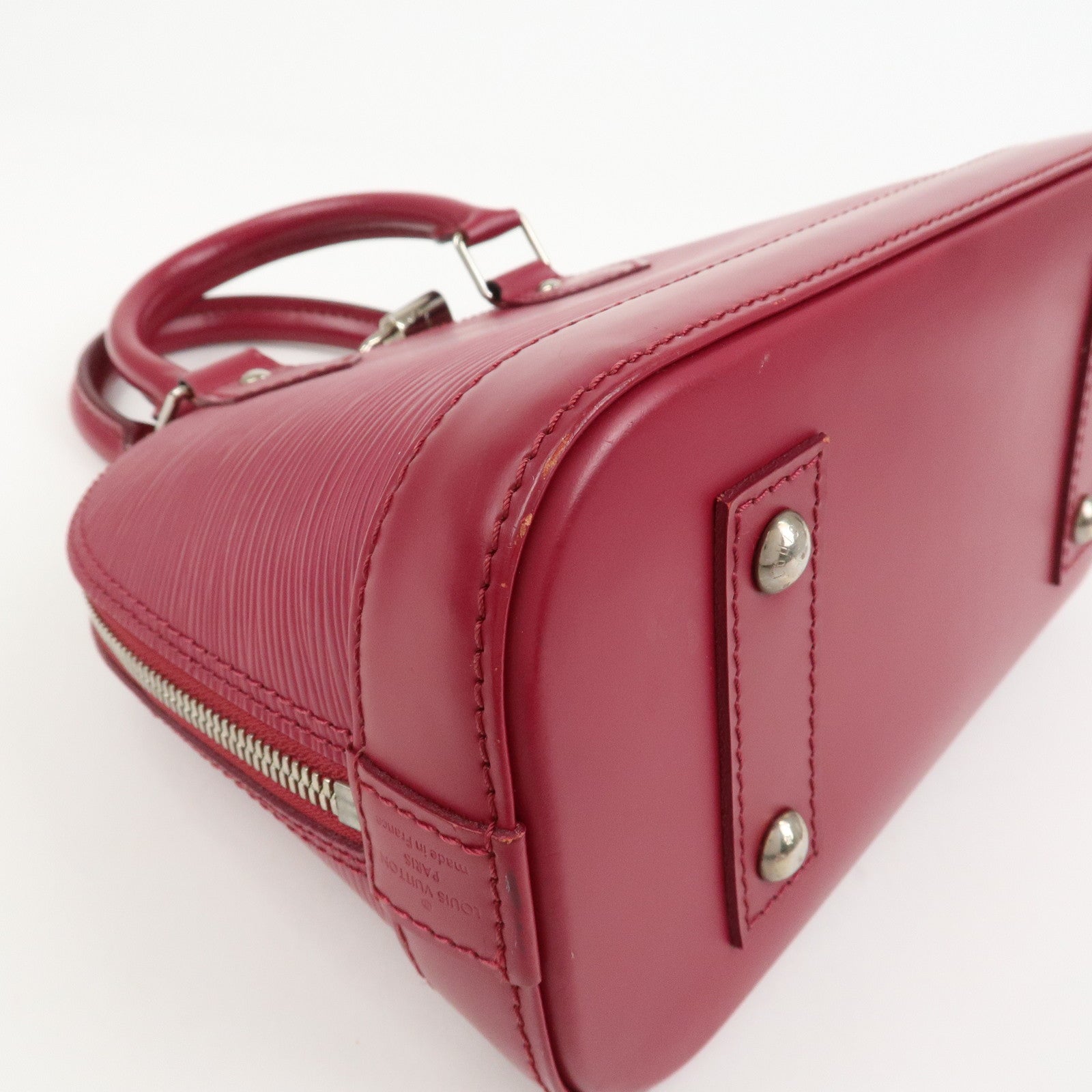 Louis Vuitton Epi Alma BB Hand Bag Shoulder Bag Fuchsia M40851