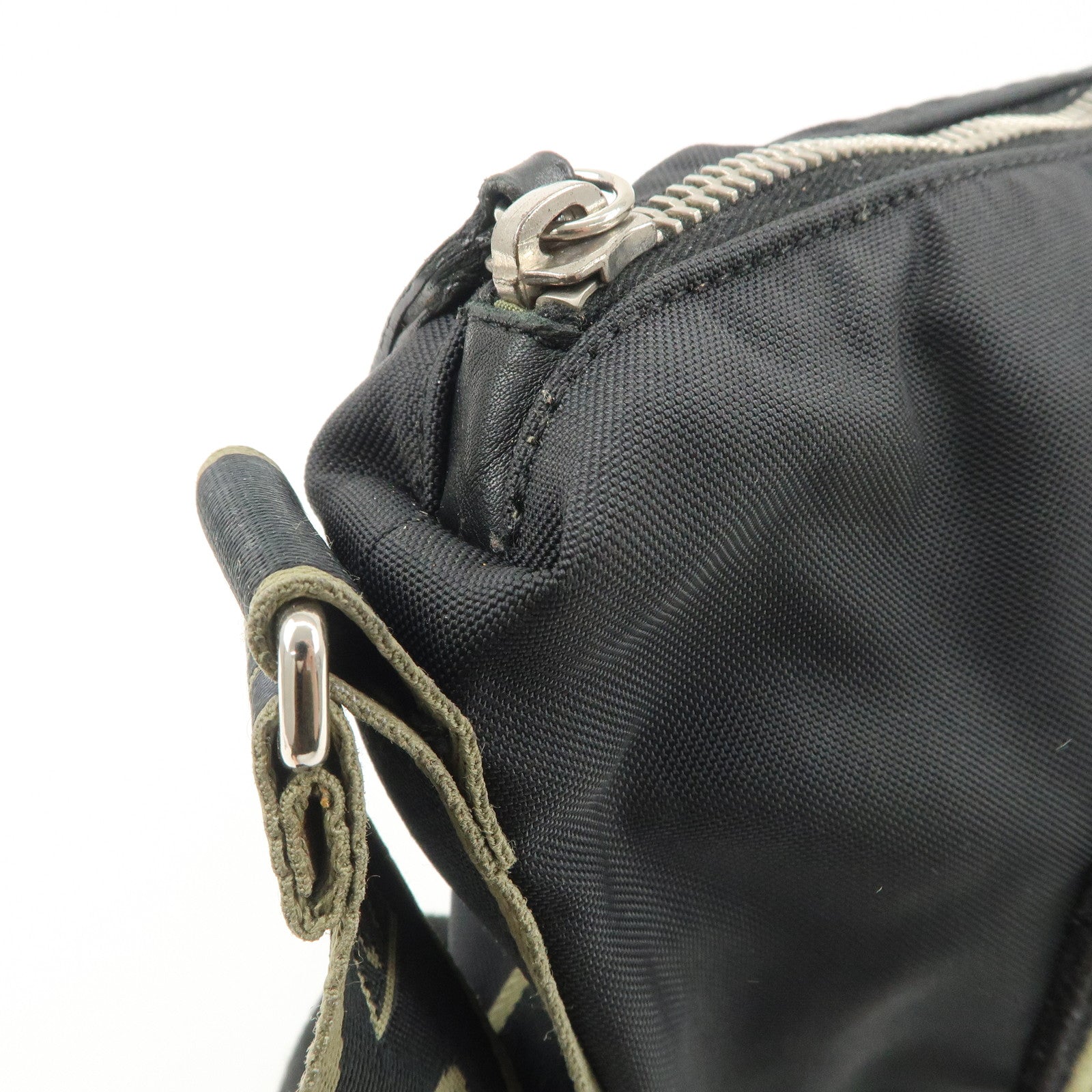 CHANEL Chanel Sports Line Nylon Shoulder Crossbody Bag Khaki 10462052 Used