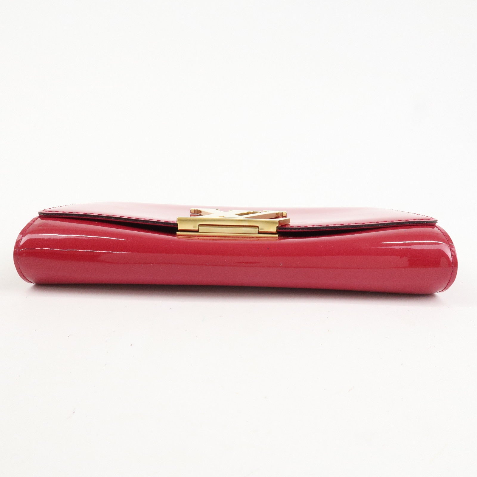 Louis Vuitton Vernis Leather Louise GM Clutch Bag Rose M61317 Used