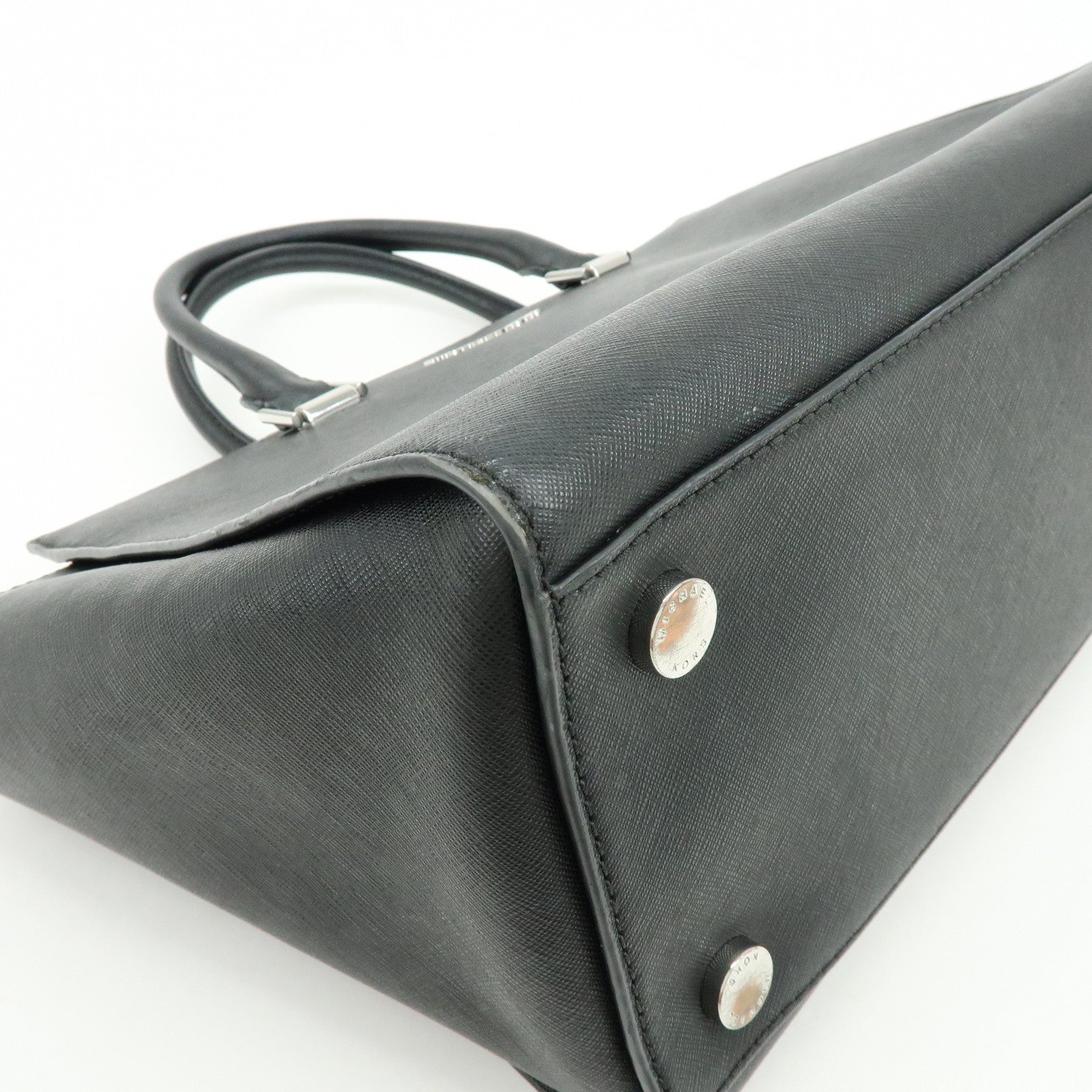 MICHAEL KORS Leather 2Way Bag Hand Bag Shoulder Bag Black