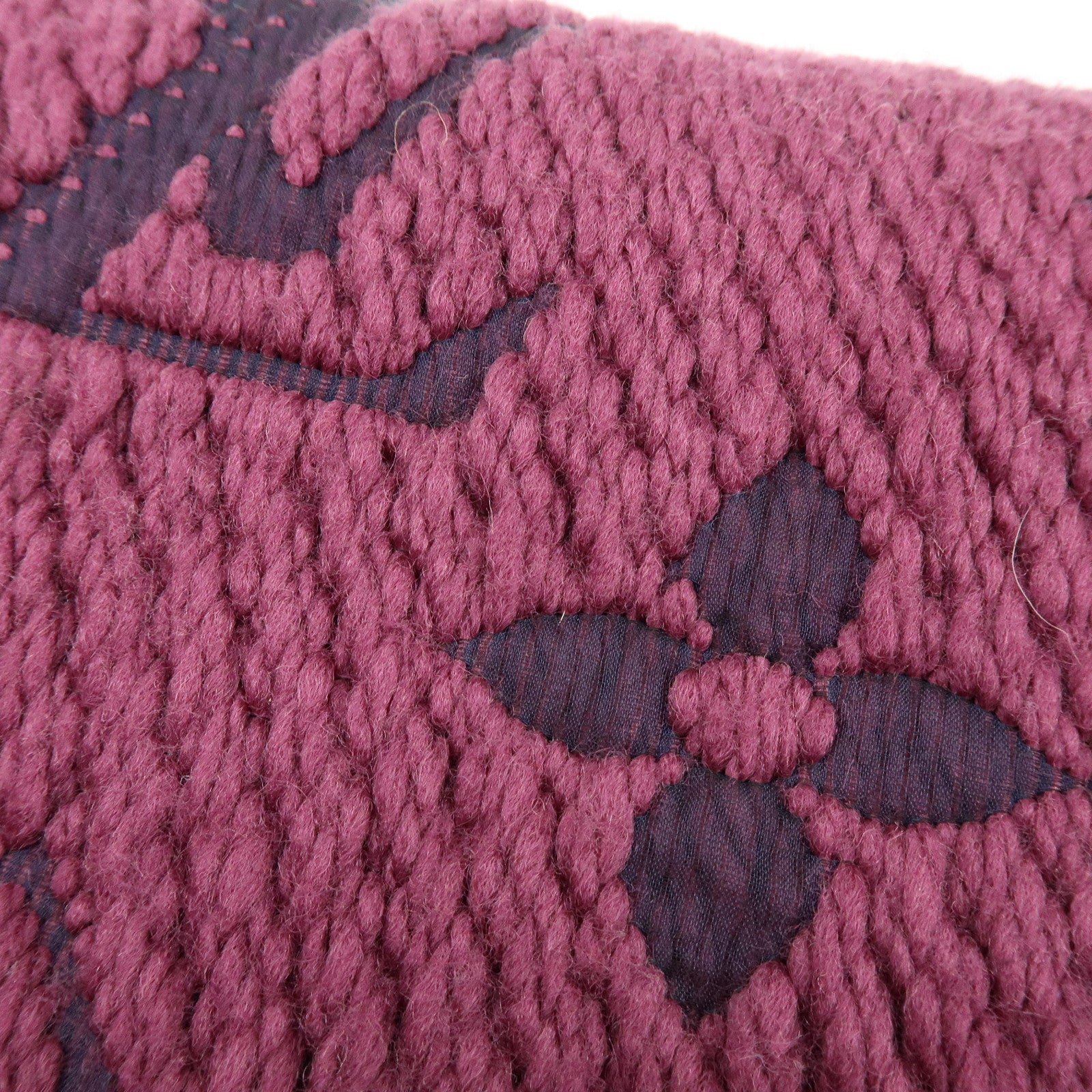 Louis Vuitton Echarpe Logomania Wool Silk Scarf Purple 413287