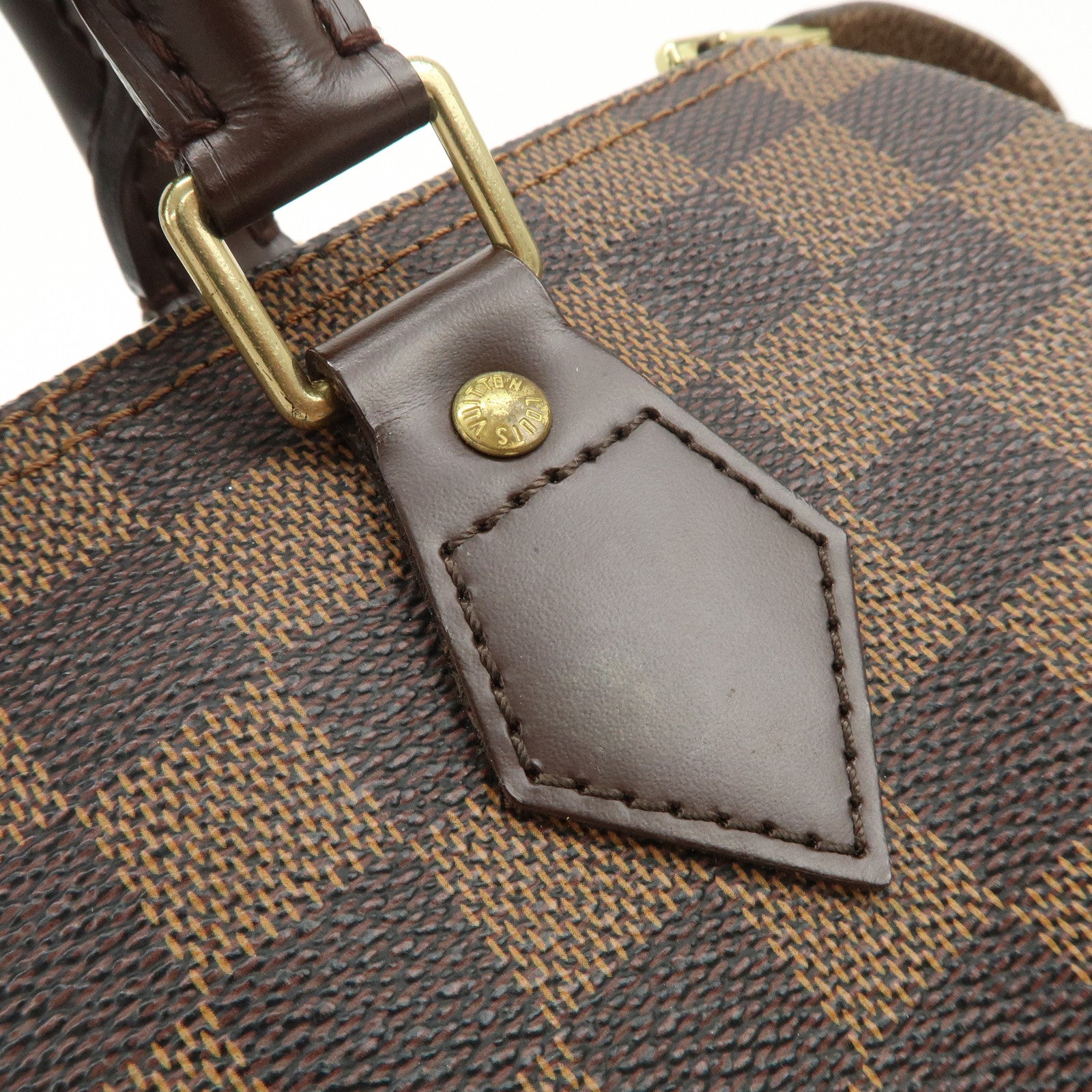 Louis Vuitton Damier Ebene Speedy 25 Hand Bag Boston Bag N41532