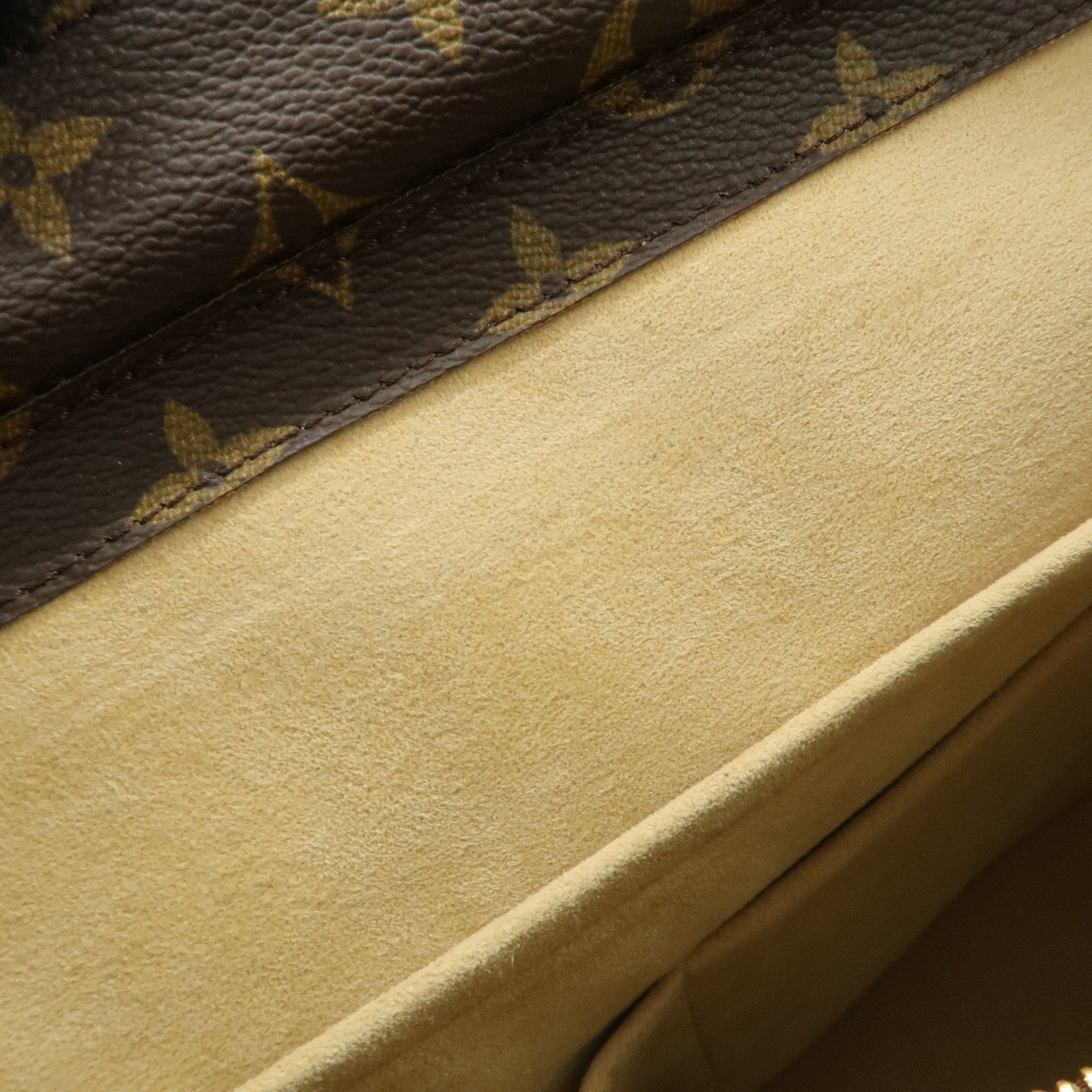 Louis Vuitton Monogram Luco Tote Bag Hand Bag Brown M51155 Used