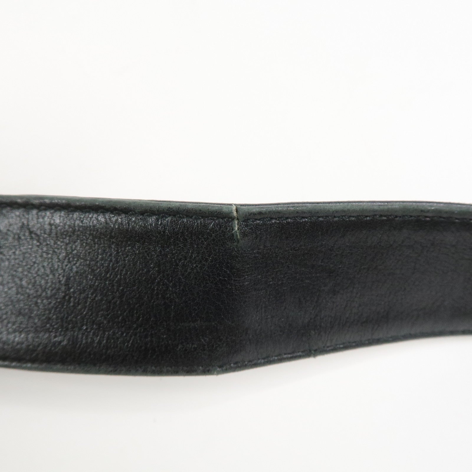 GUCCI Bamboo Leather 2Way Hand Bag Shoulder Bag Black 001郢晢スサ2852