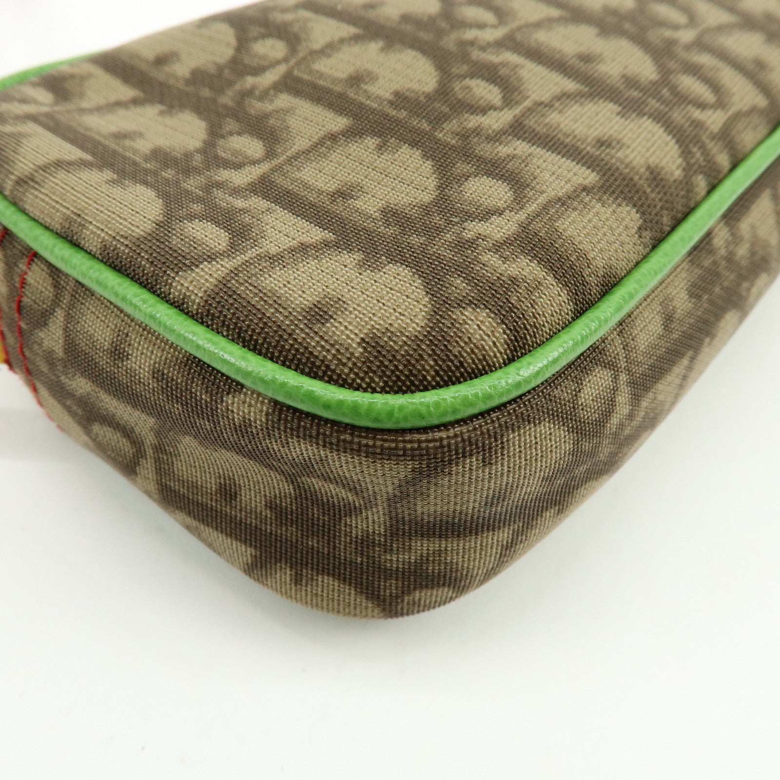 Christian Dior Trotter Rasta Mini Shoulder Bag Hand Bag Brown Red