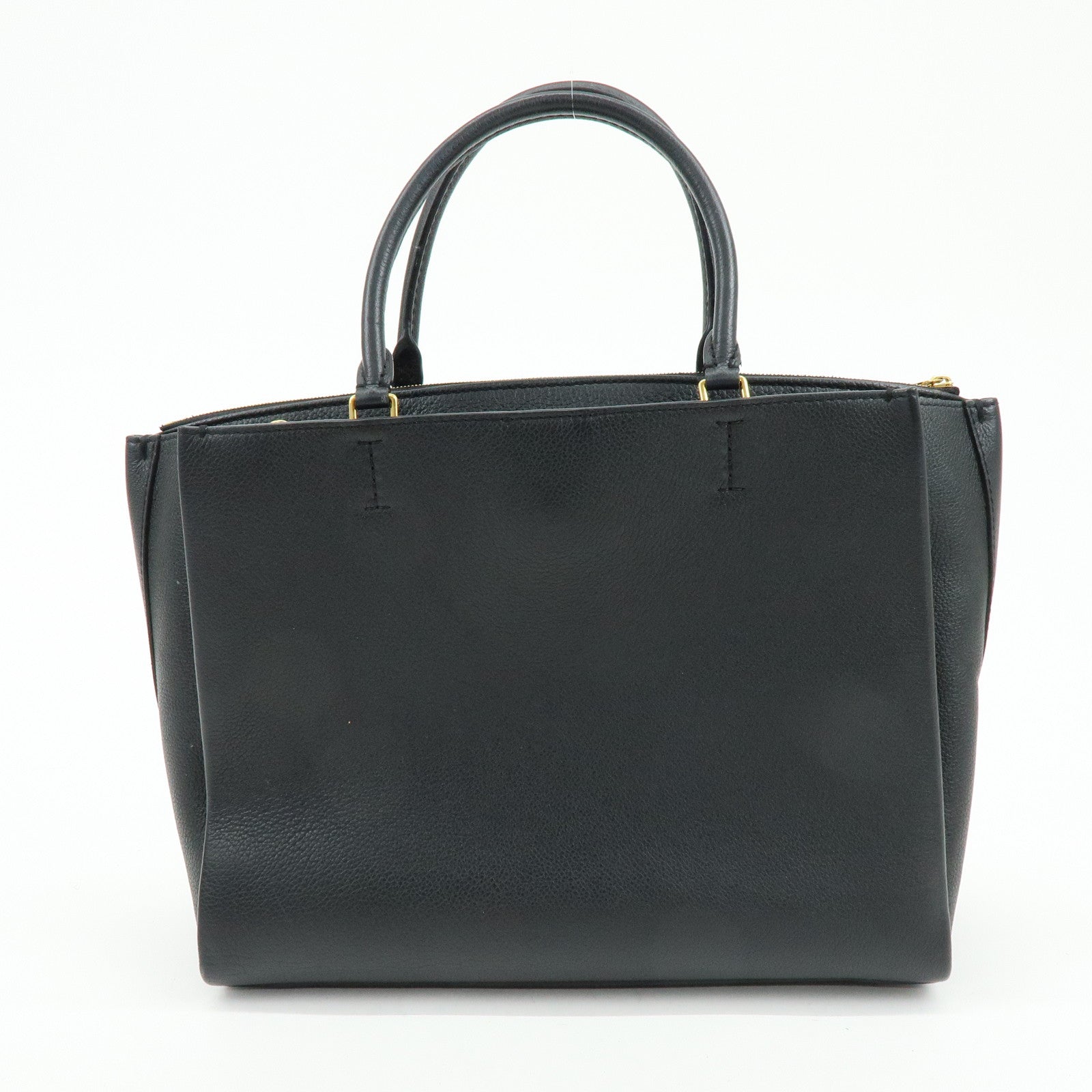 Louis Vuitton Lock Me Calf Leather Hand Bag Noir Black M54569