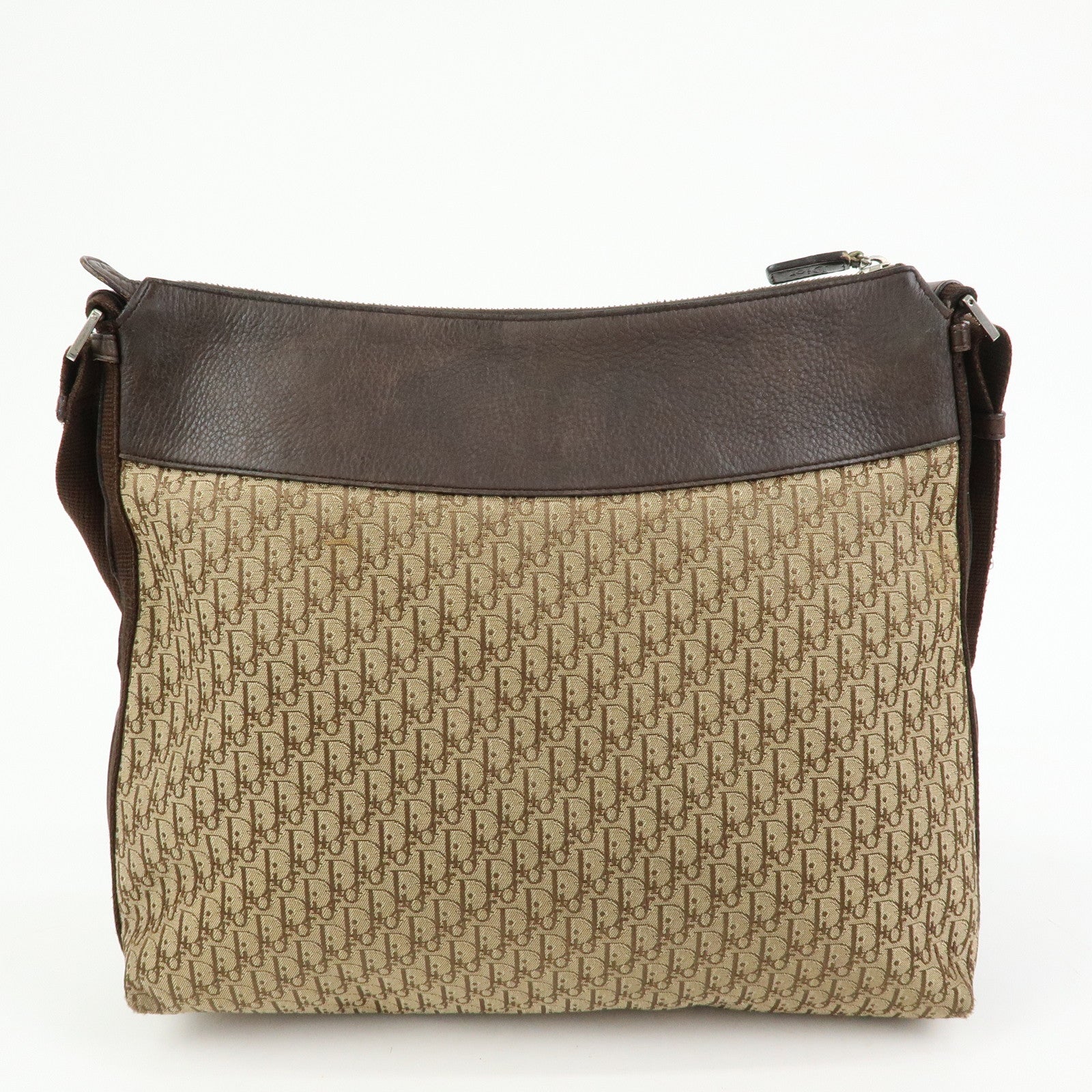 Christian Dior Street Chic Trotter Canvas Leather Shoulder Bag