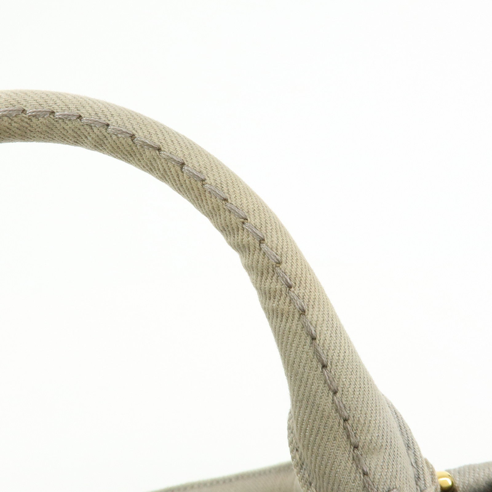 PRADA Canapa Canvas 2Way Bag Hand Bag Shoulder Bag Gray BN2069