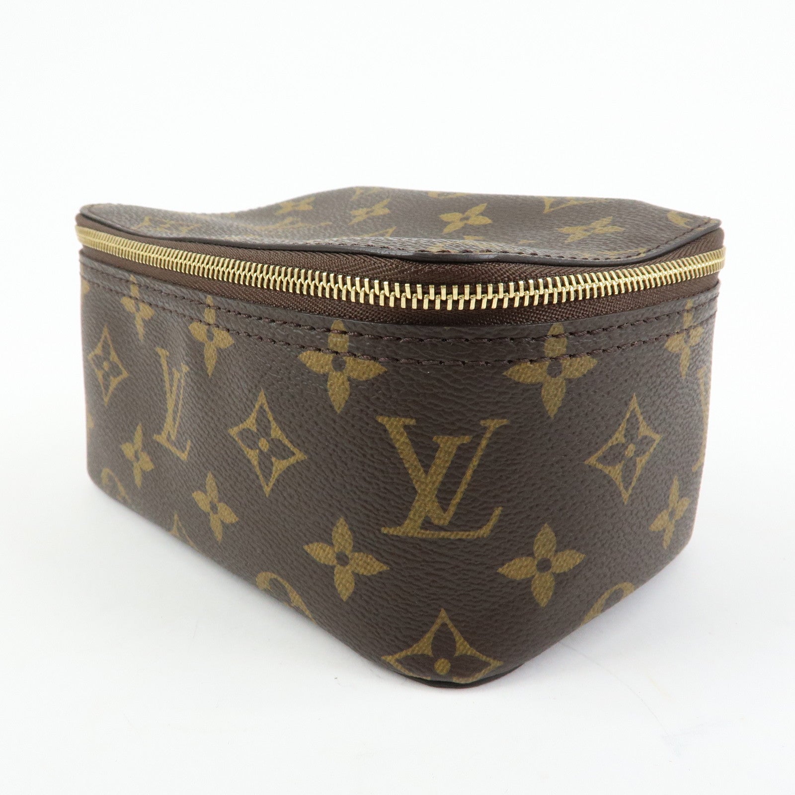 Louis Vuitton Monogram Cube de Rangement PM Pouch Brown M43688