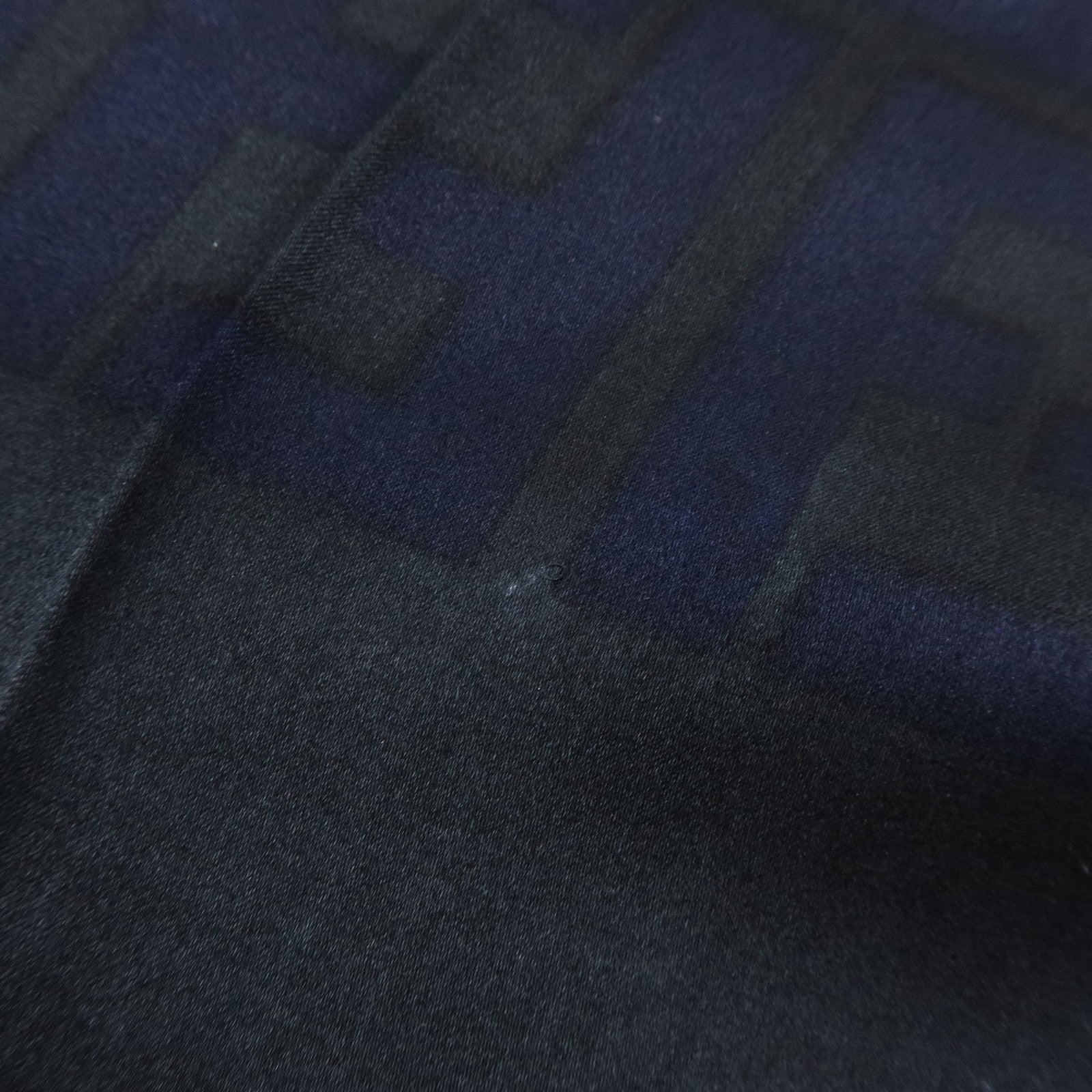 FENDI Zucca Silk 100% Scarf Navy Black